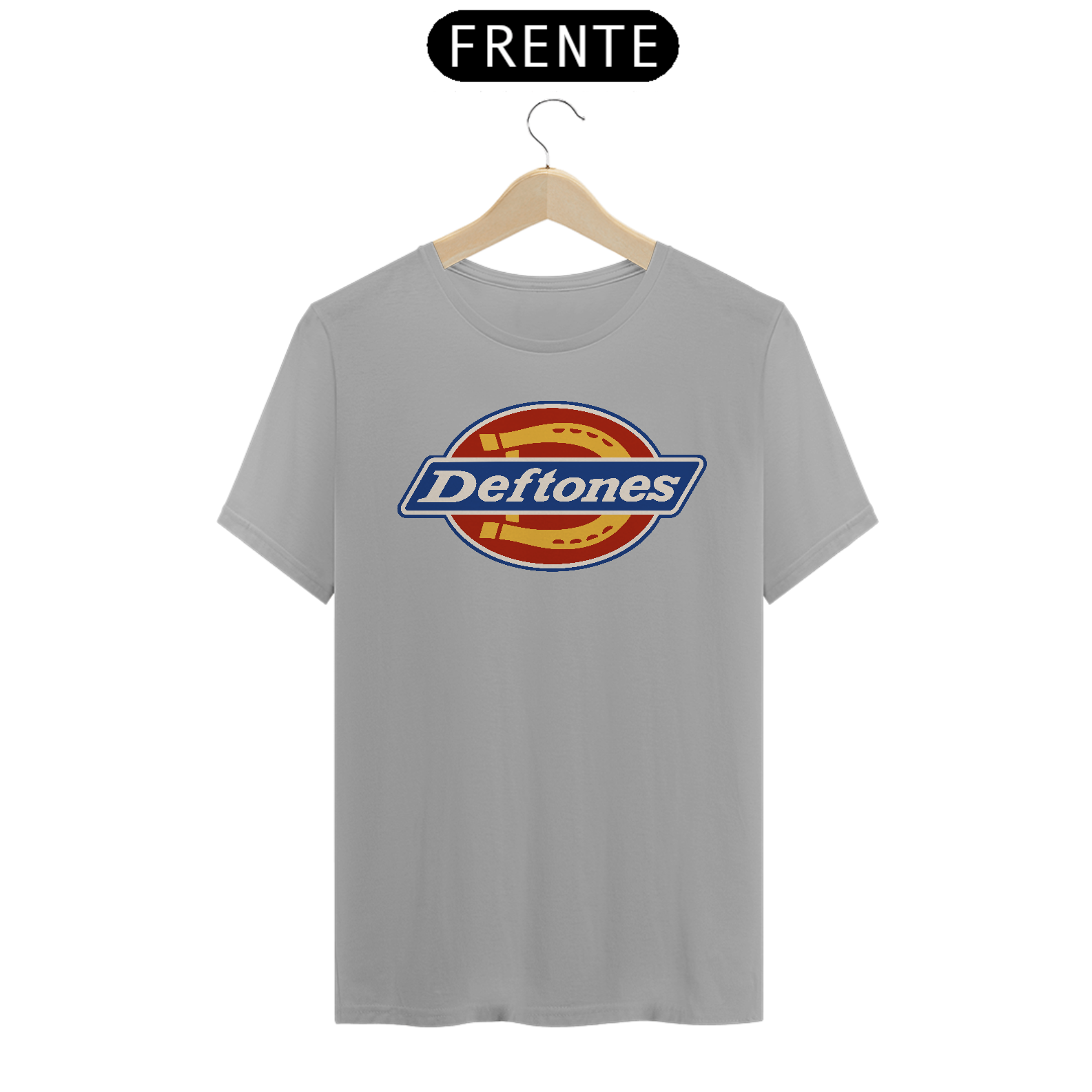 Camiseta Deftones -Dickies - NOSSAS CAMISETAS SÃO MAIS AJUSTADAS AO CORPO - ANTES DE FINALIZAR, VEJA TABELA DE MEDIDAS ABAIXO DO BOTÃO COMPRAR OU COMPRE UM TAMANHO MAIOR.
