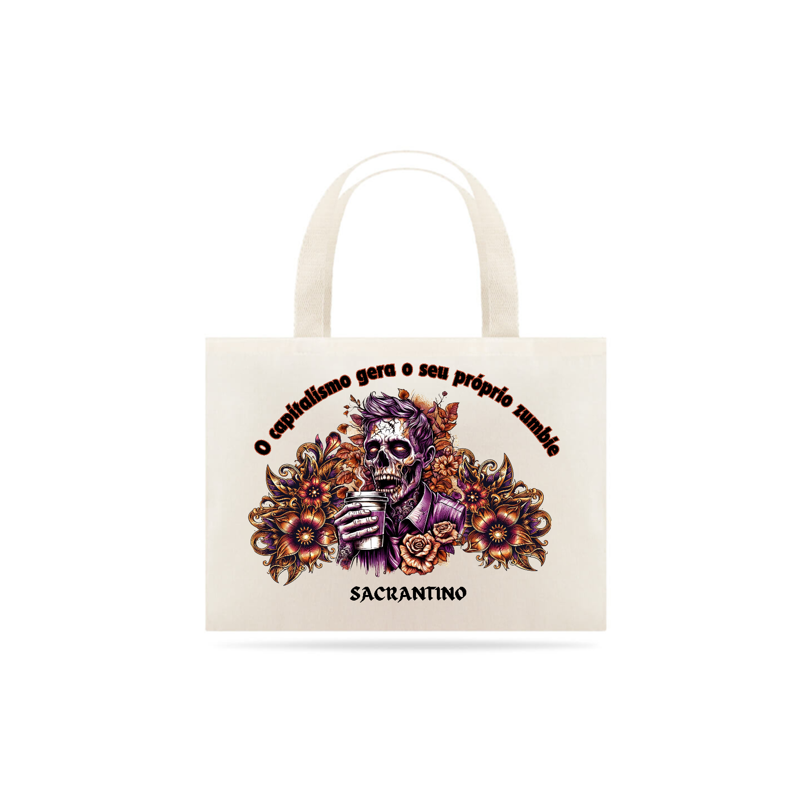 Ecobag Zumbie do Capitalismo