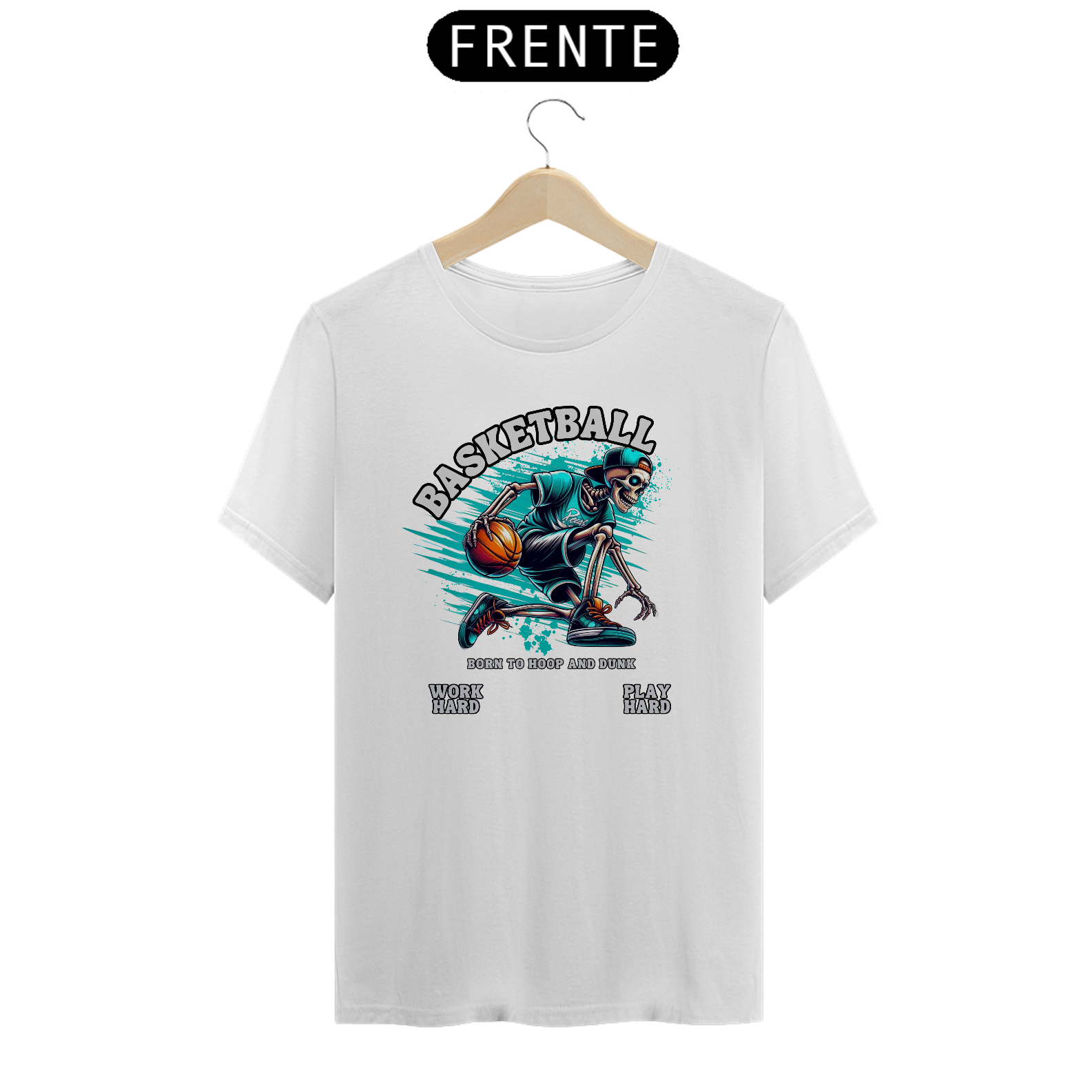 T-Shirt Basketball Skull