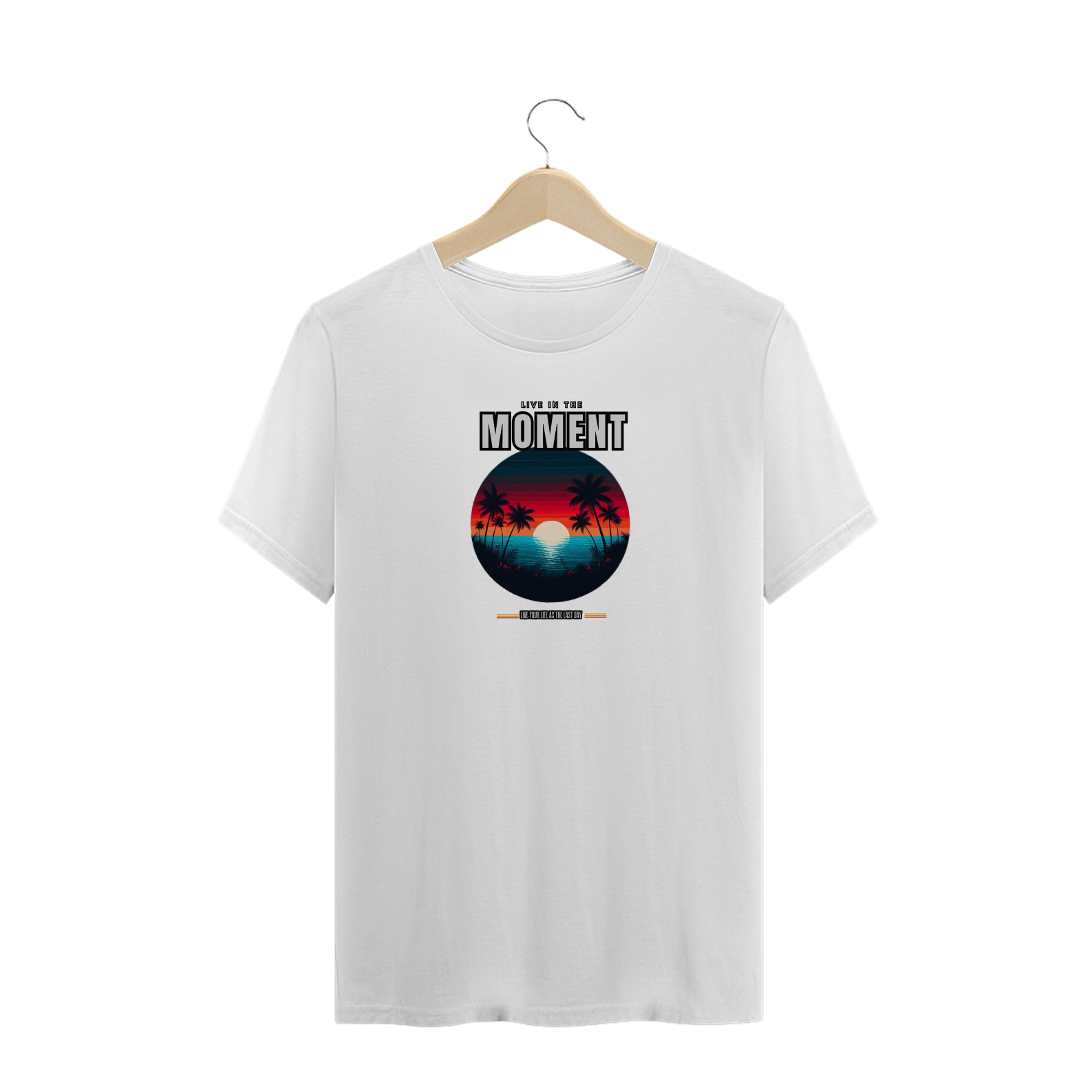 T-Shirt Plus Size Live in The Moment