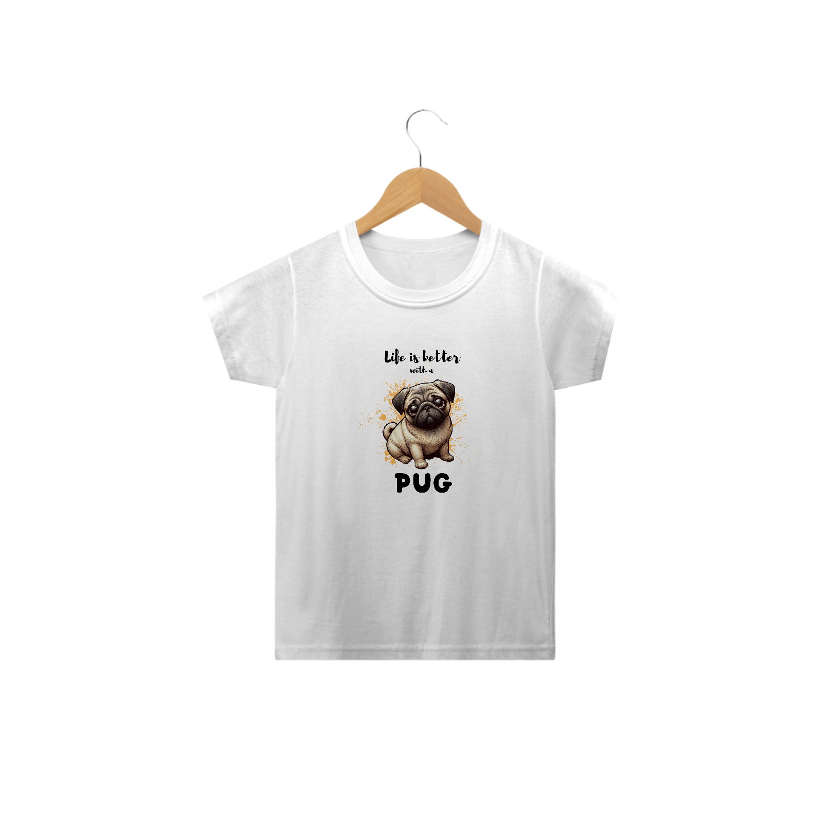 T-Shirt Infantil Pug 03