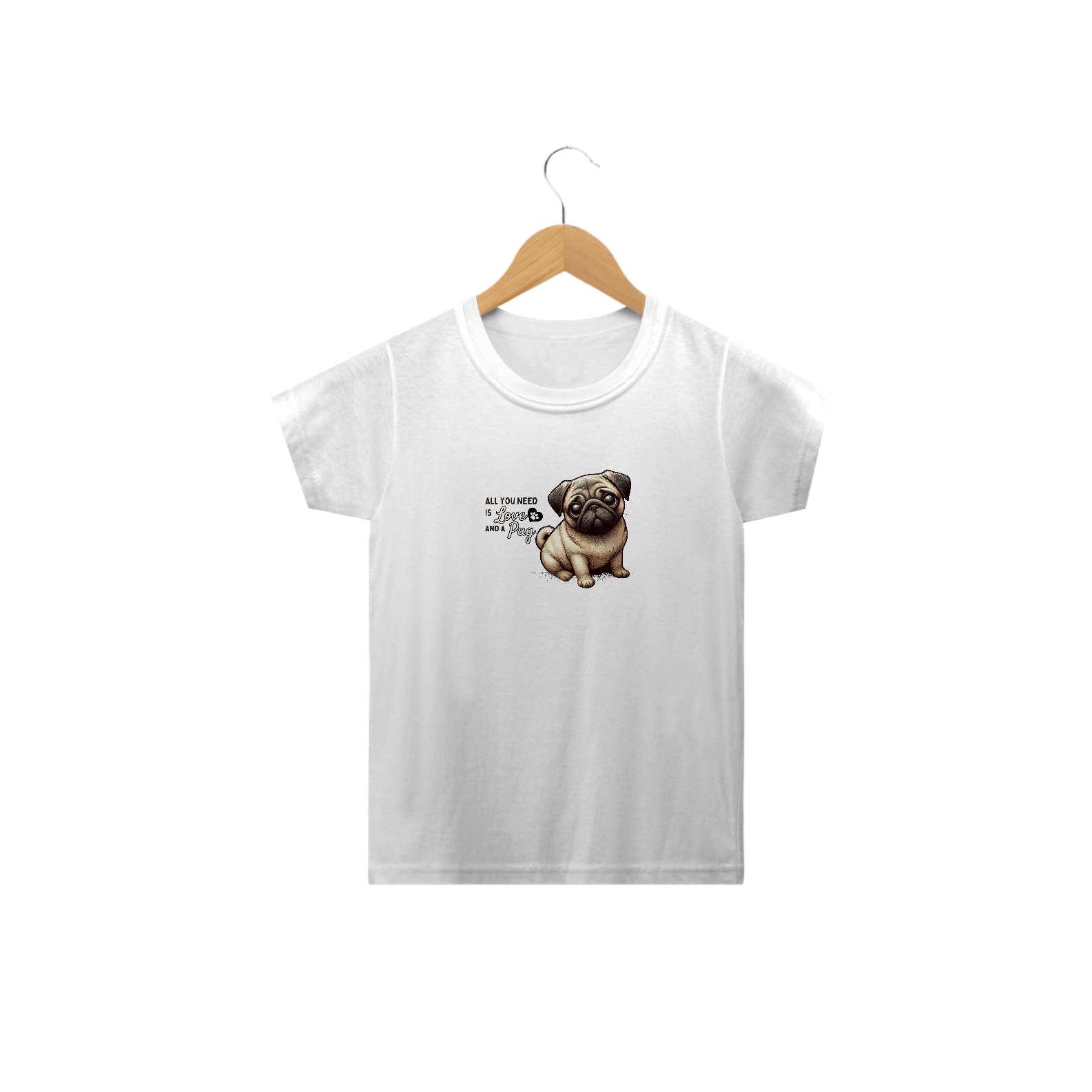 T-Shirt Infantil Pug 06