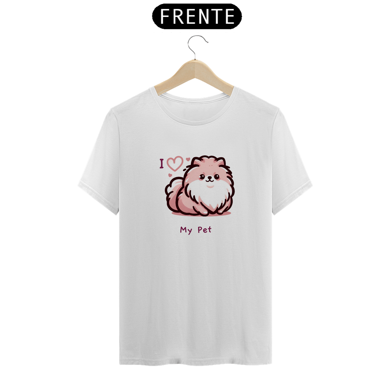 T-Shirt I Love My Pet (Spitz) 01