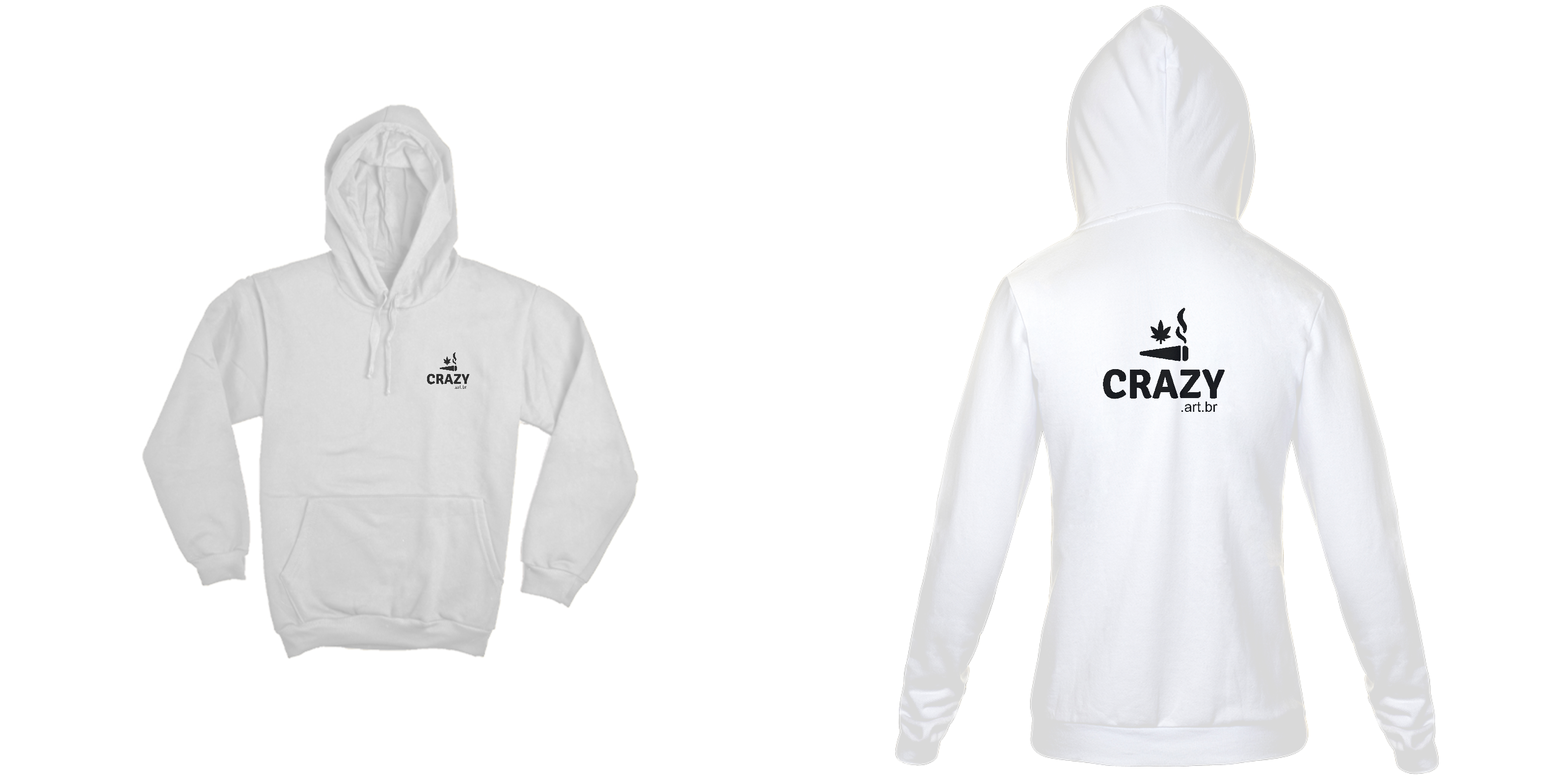 Moletom Crazy Art Br Bolso