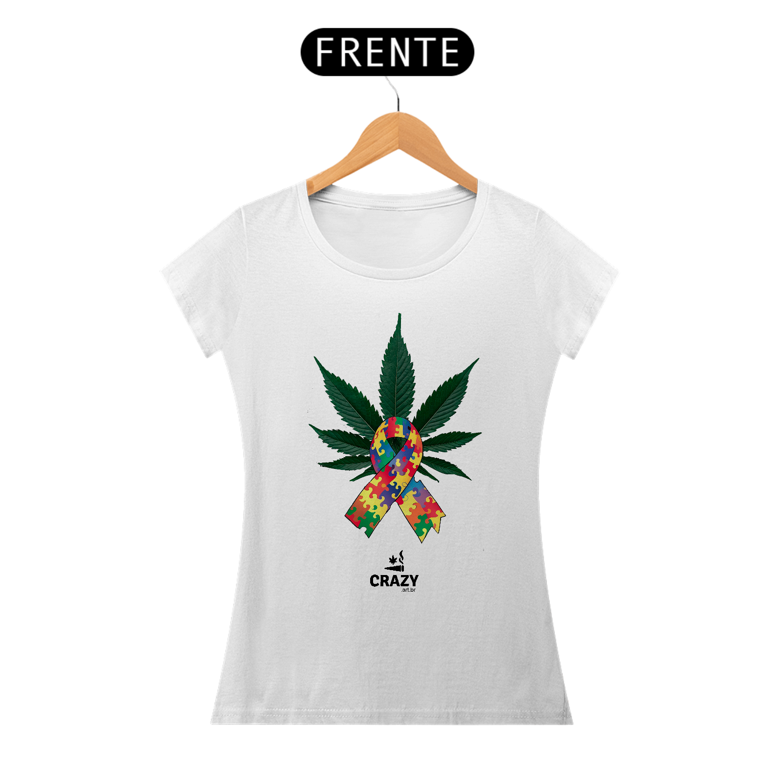 Camiseta Feminina Autismo & Cannabis