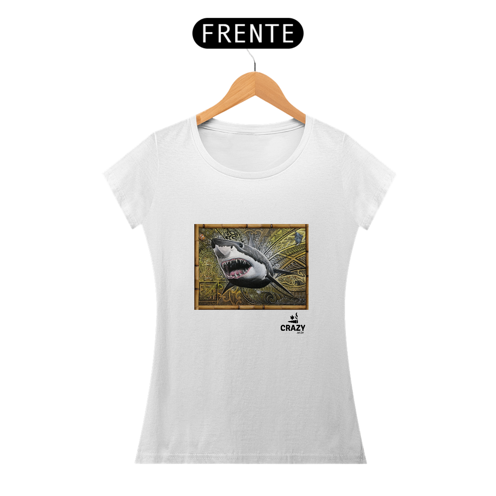 Camiseta Feminina White Shark - Marcio Ito