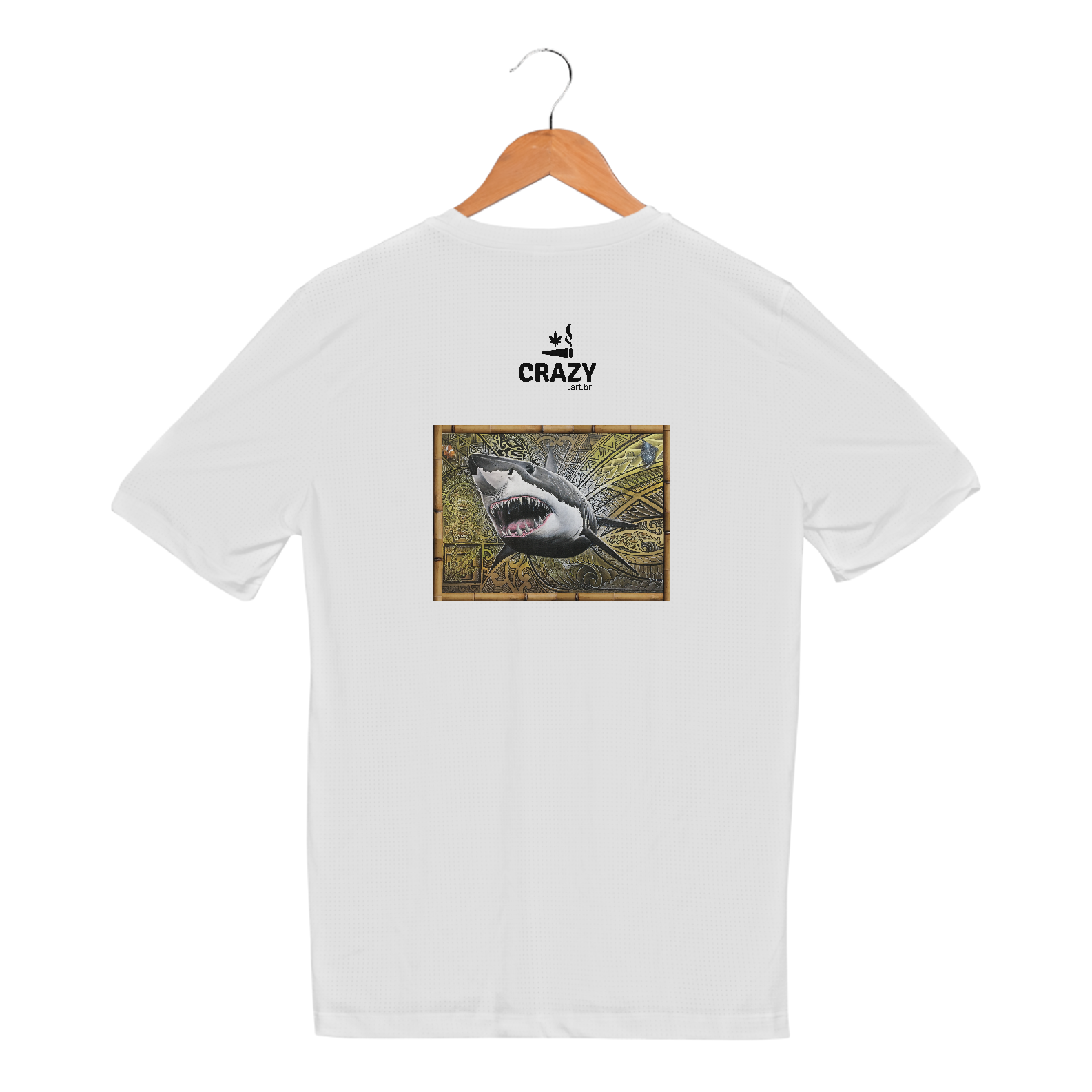 Camiseta Dry White Shark - Marcio Ito