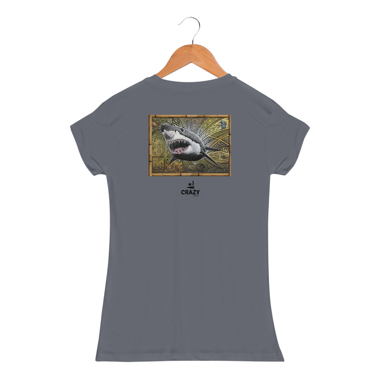 Camiseta Feminina Dry White Shark Marcio Ito
