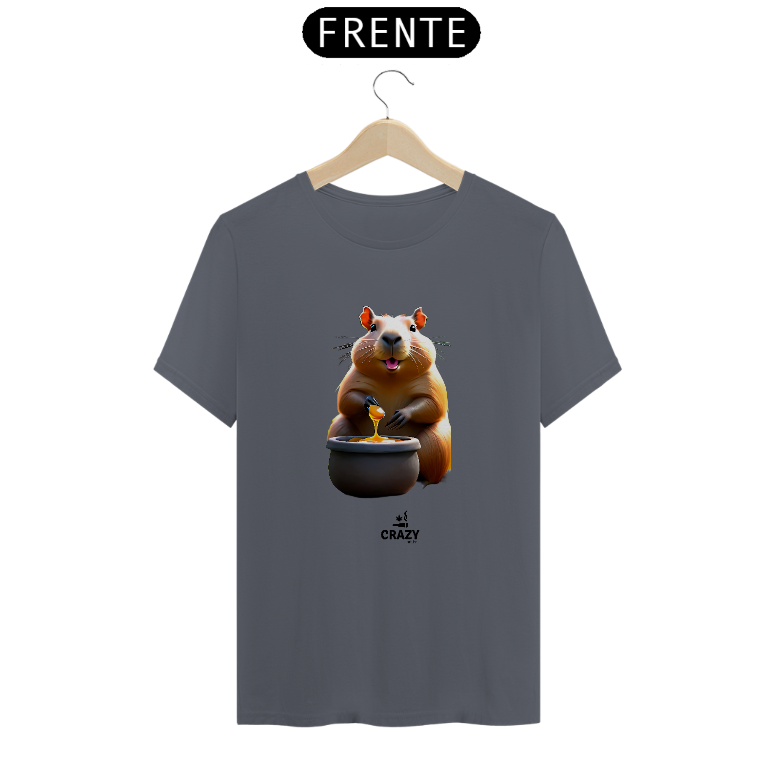 Camiseta Capivara e o Pote de Mel