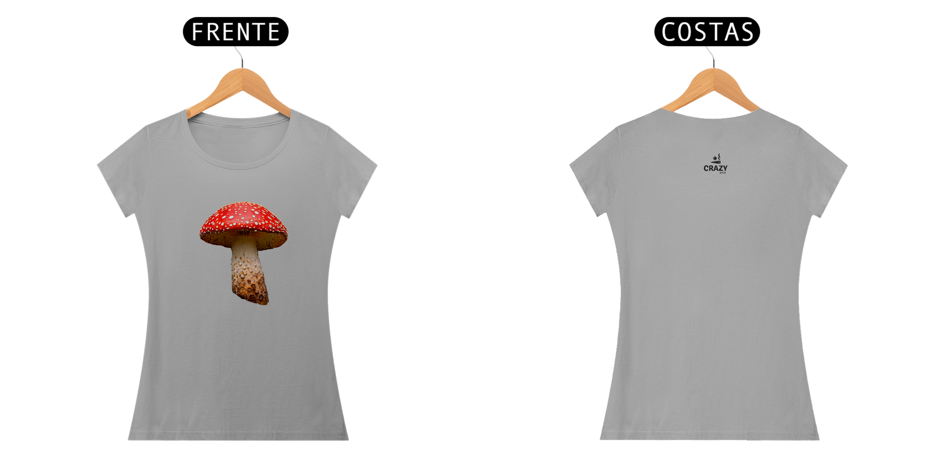 Camiseta Feminina Cogumelos Mágicos