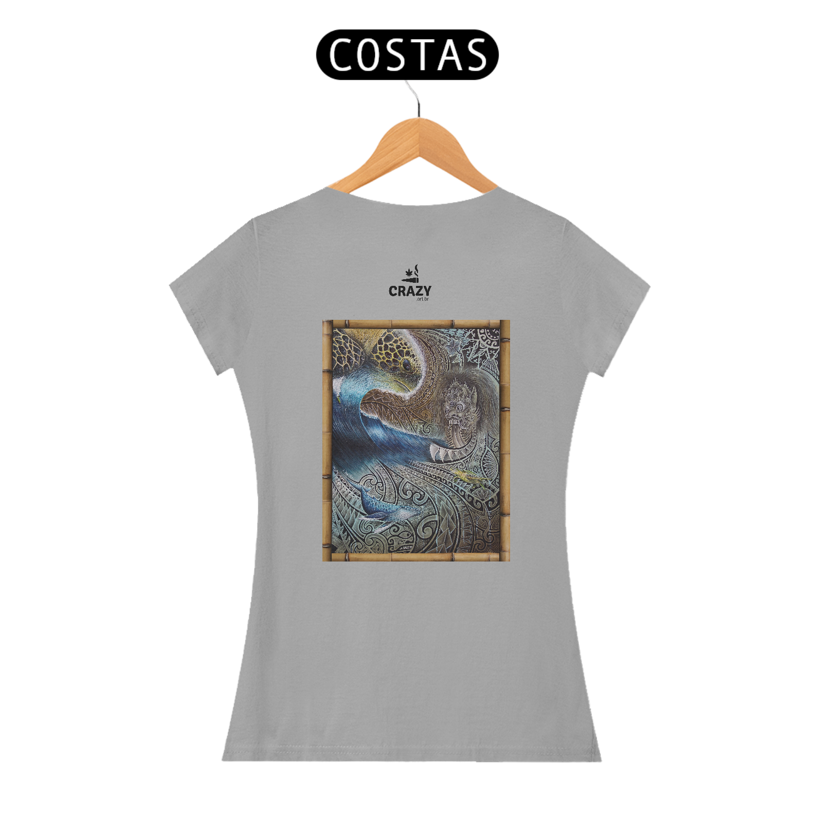 Camiseta Feminina Big Wave - Marcio Ito