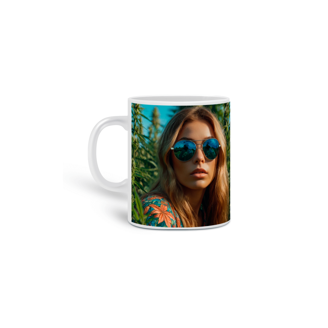 Caneca Buda e Chapada na plantação 