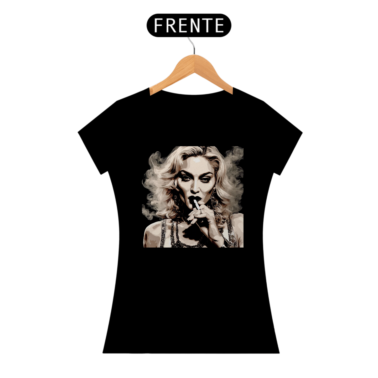 Camiseta Feminina Madonna Chapada