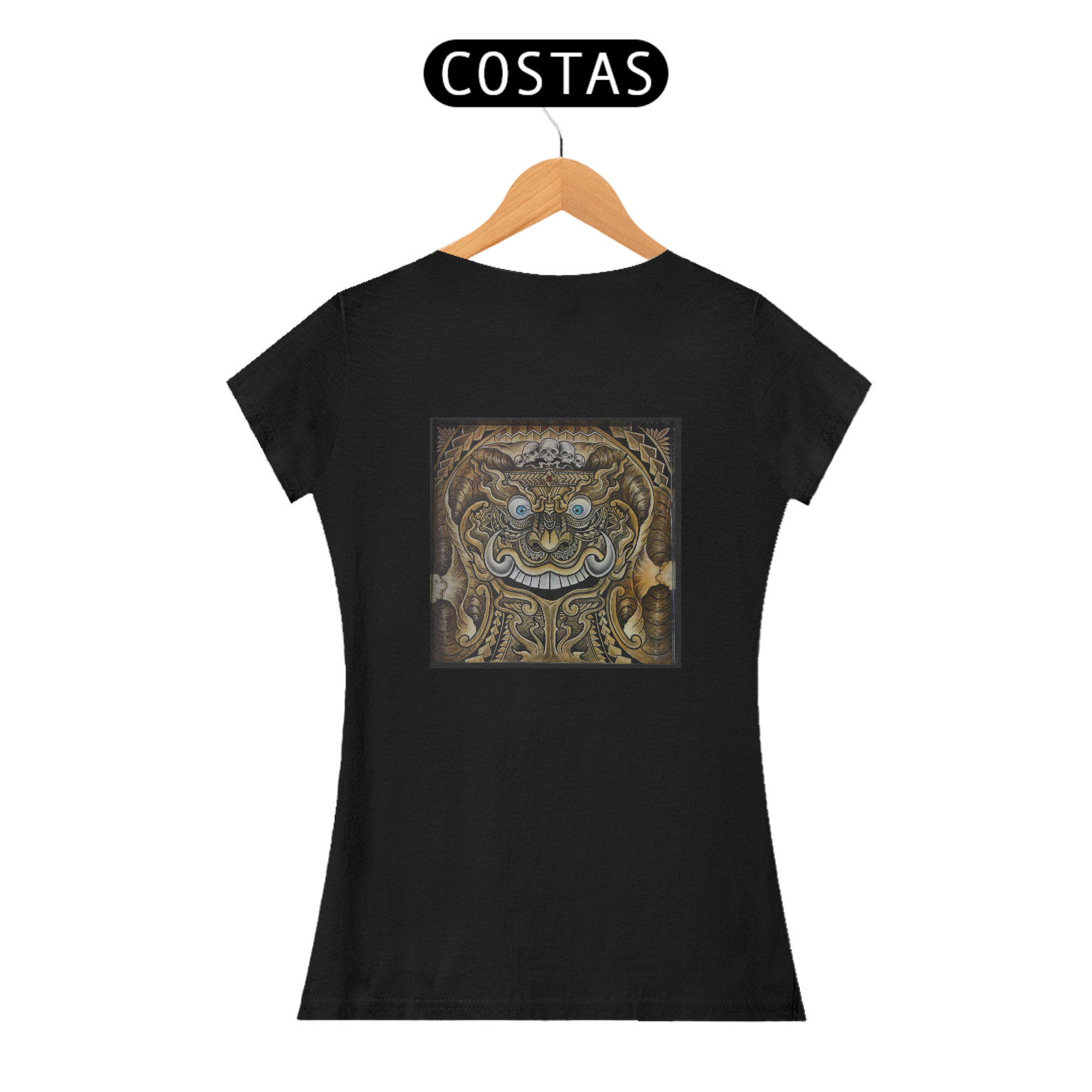 Camiseta Feminina Maori Mask - Marcio Ito