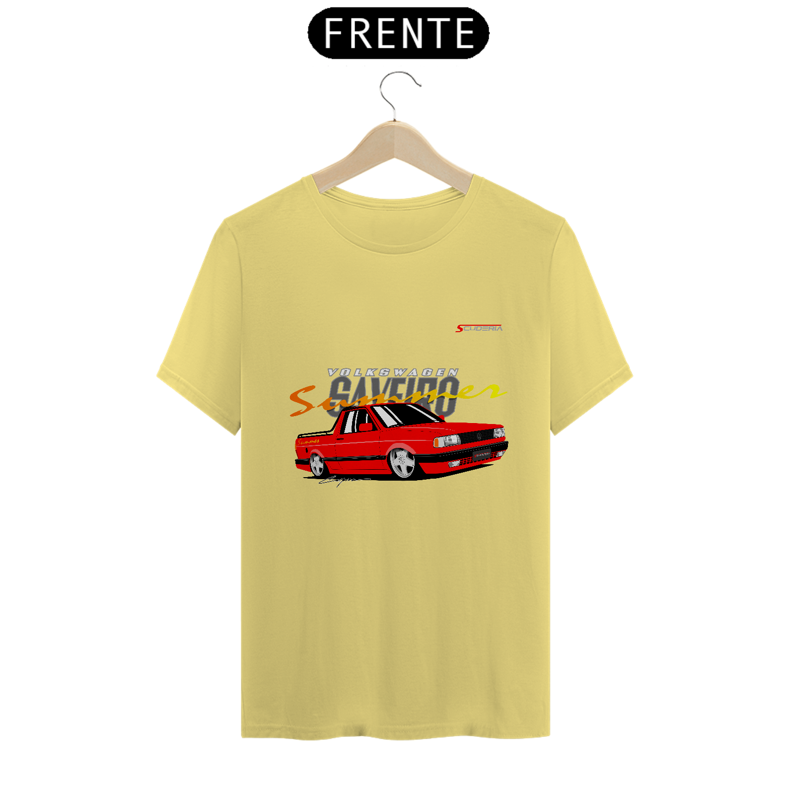 T-Shirt Estonada Saveiro Summer Vermelha Scuderia 