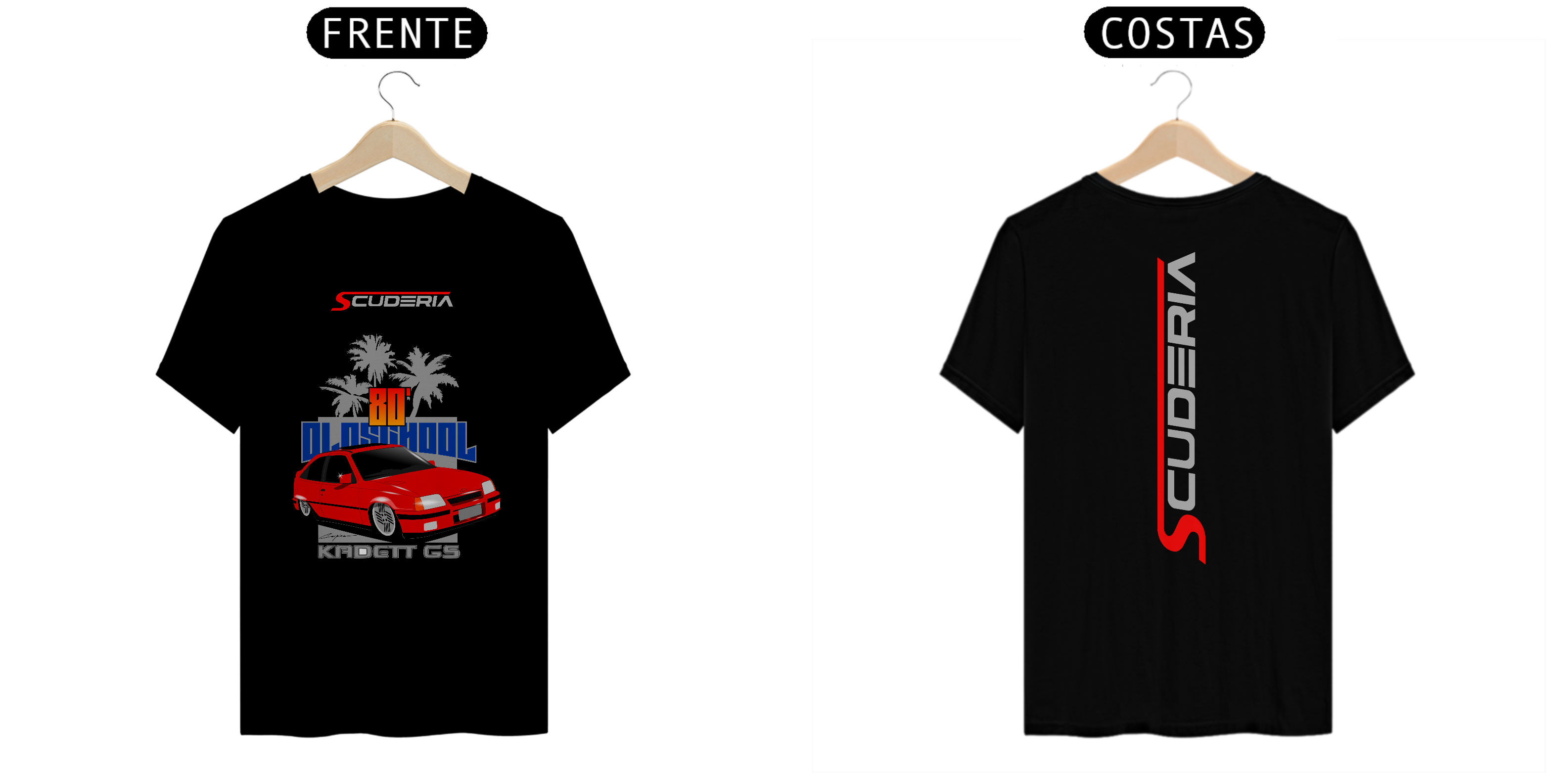 T-Shirt Prime Coleção Anos 80 Kadett GS Scuderia