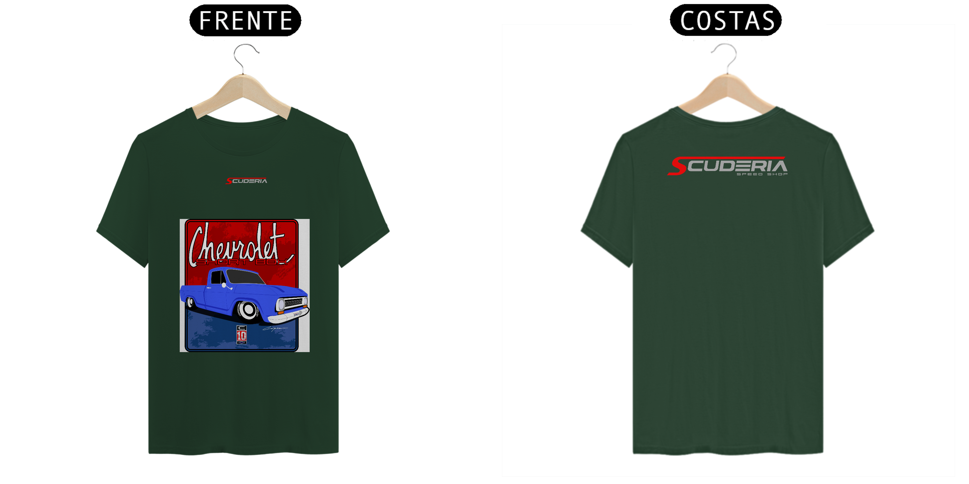 T-Shirt Pima Coleção Anos 70 C10 Azul Scuderia