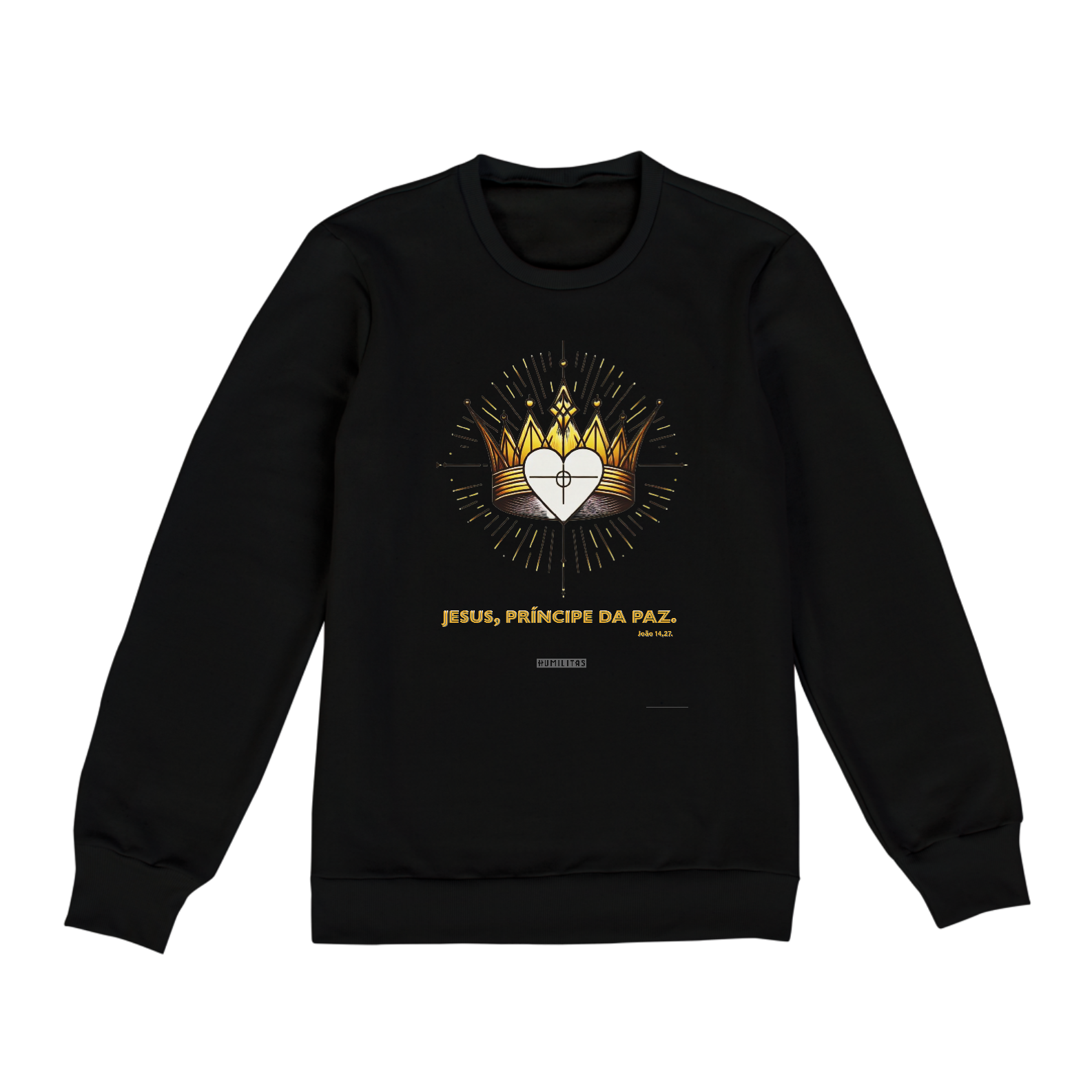Moletom Unissex Humilitas Cloth : Coleção Fé em Estilo - Jesus, Príncipe da Paz