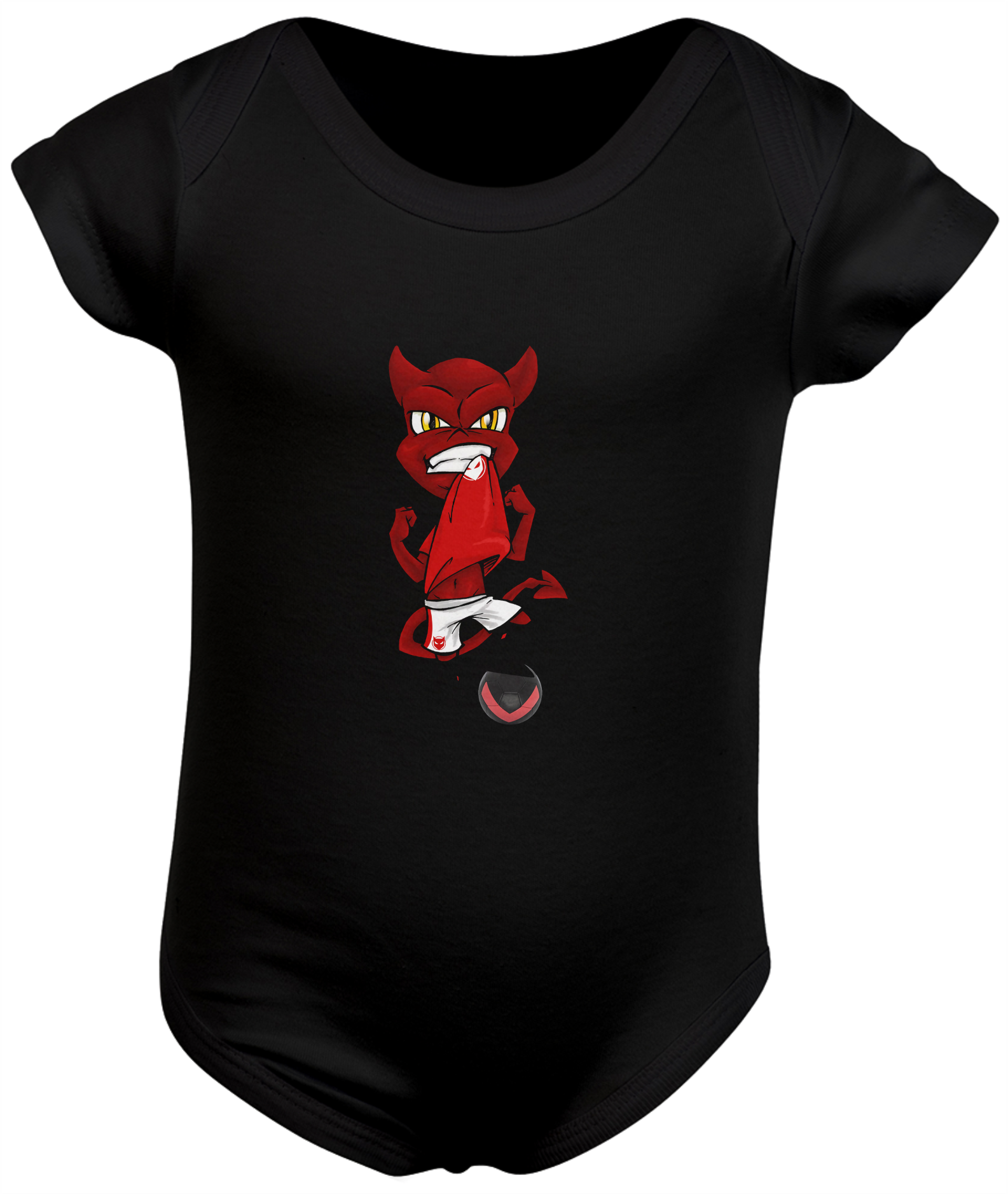 Body Bebê Mascote Red Devil 