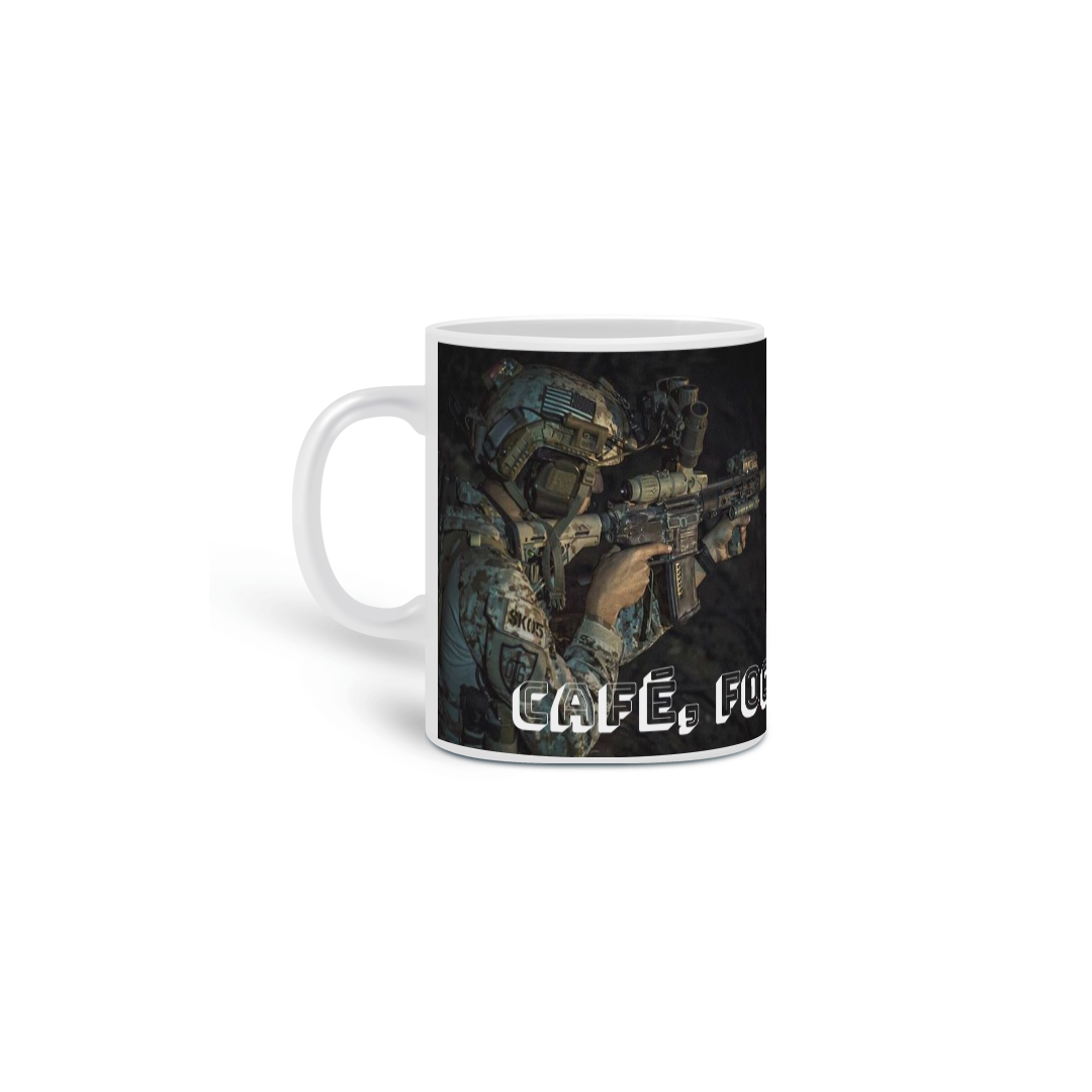 Caneca Café, foco e Fogo! W Style