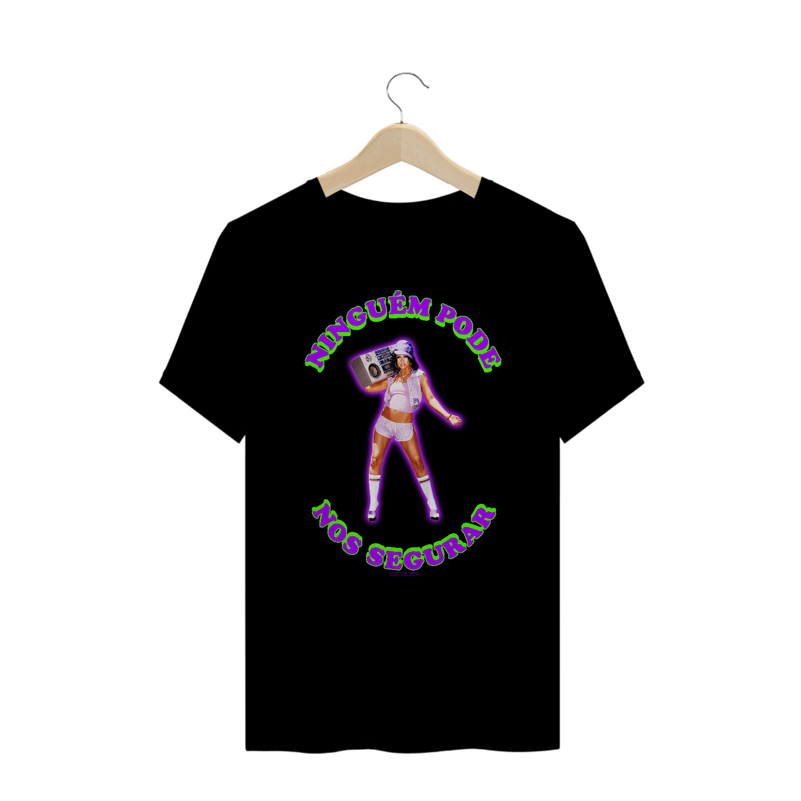 camiseta xtina - ninguém pode nos segurar (plus size)