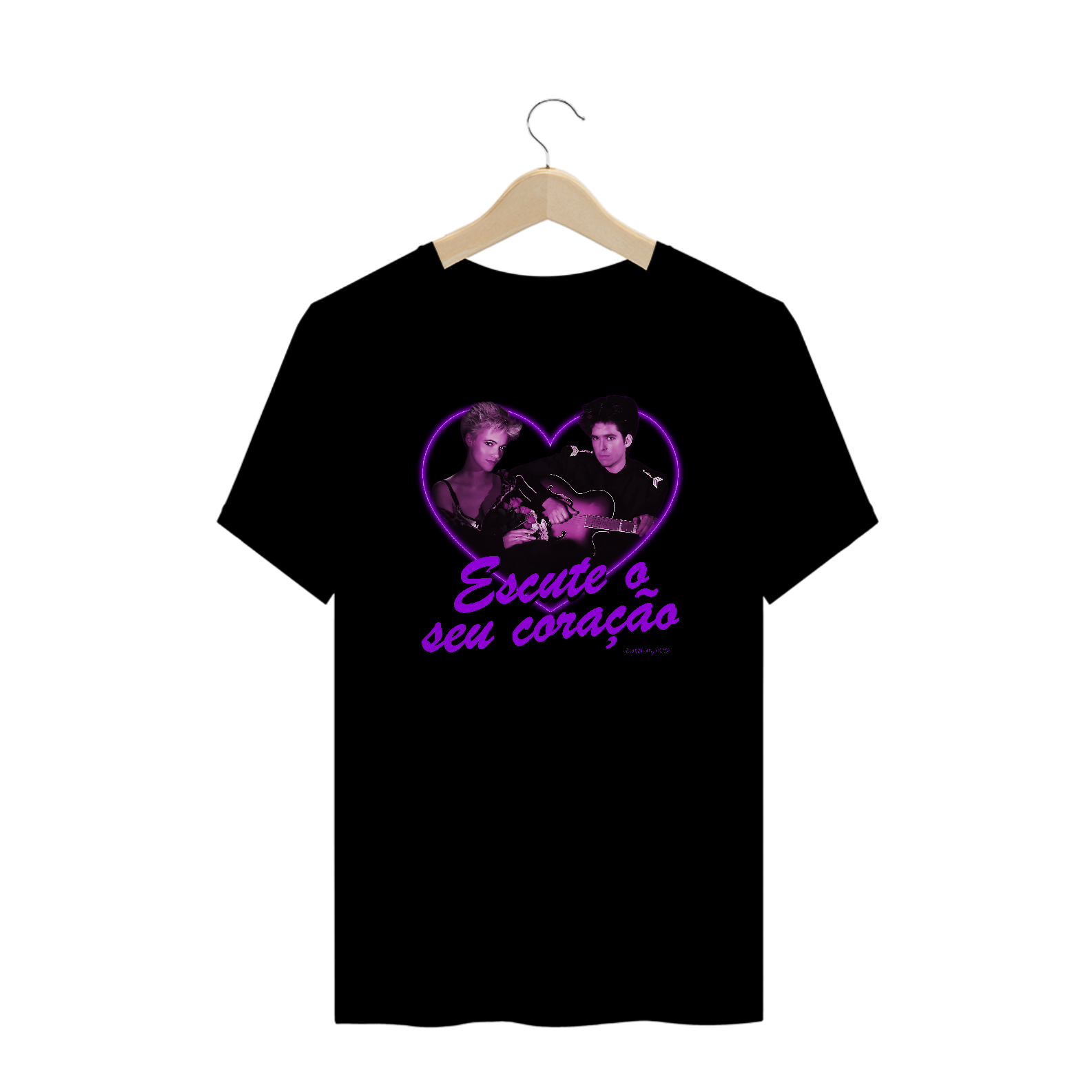 camiseta escute o seu coração (plus size)