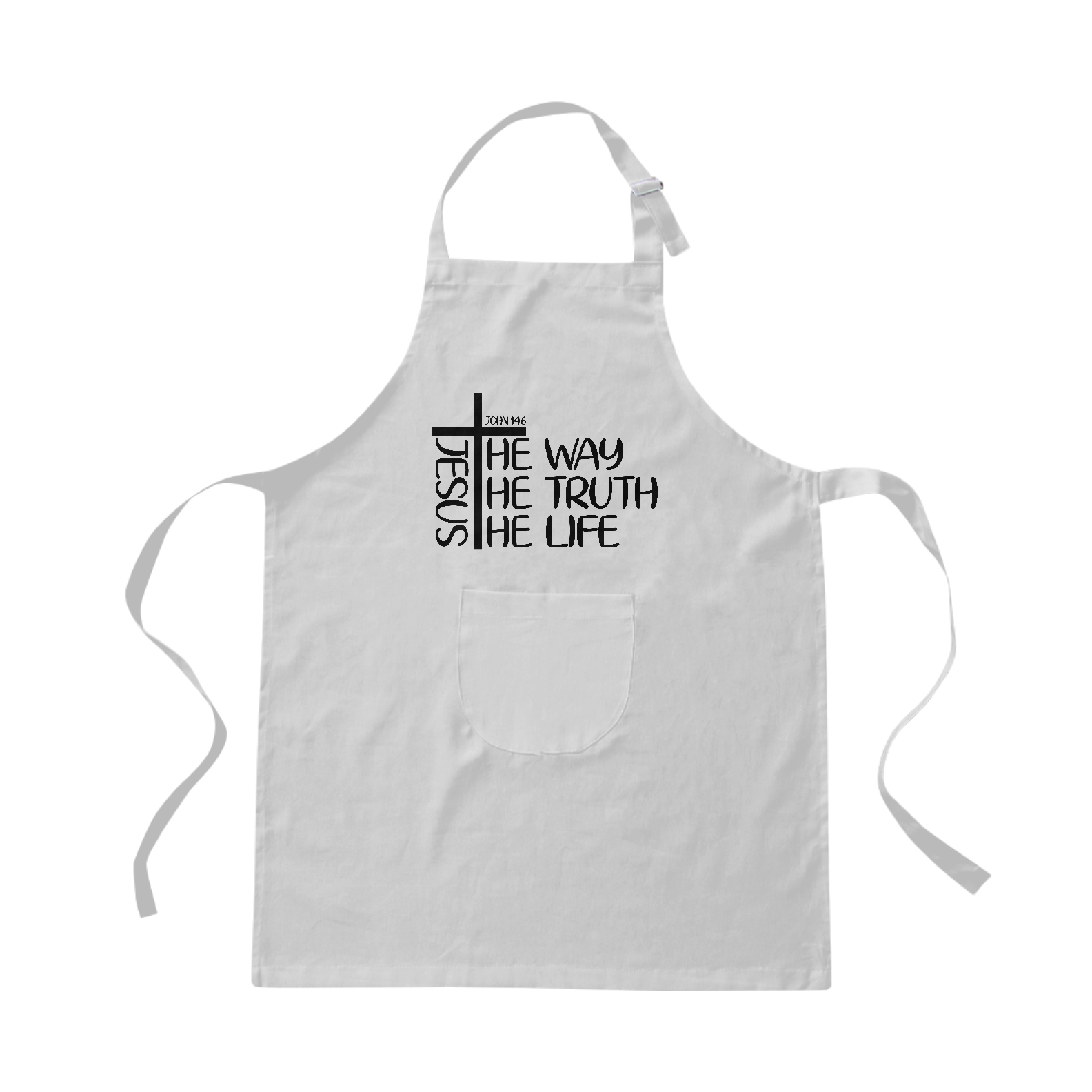 AVENTAL BRIM | JESUS  THE WAY + THE THUTH + THE LIFE