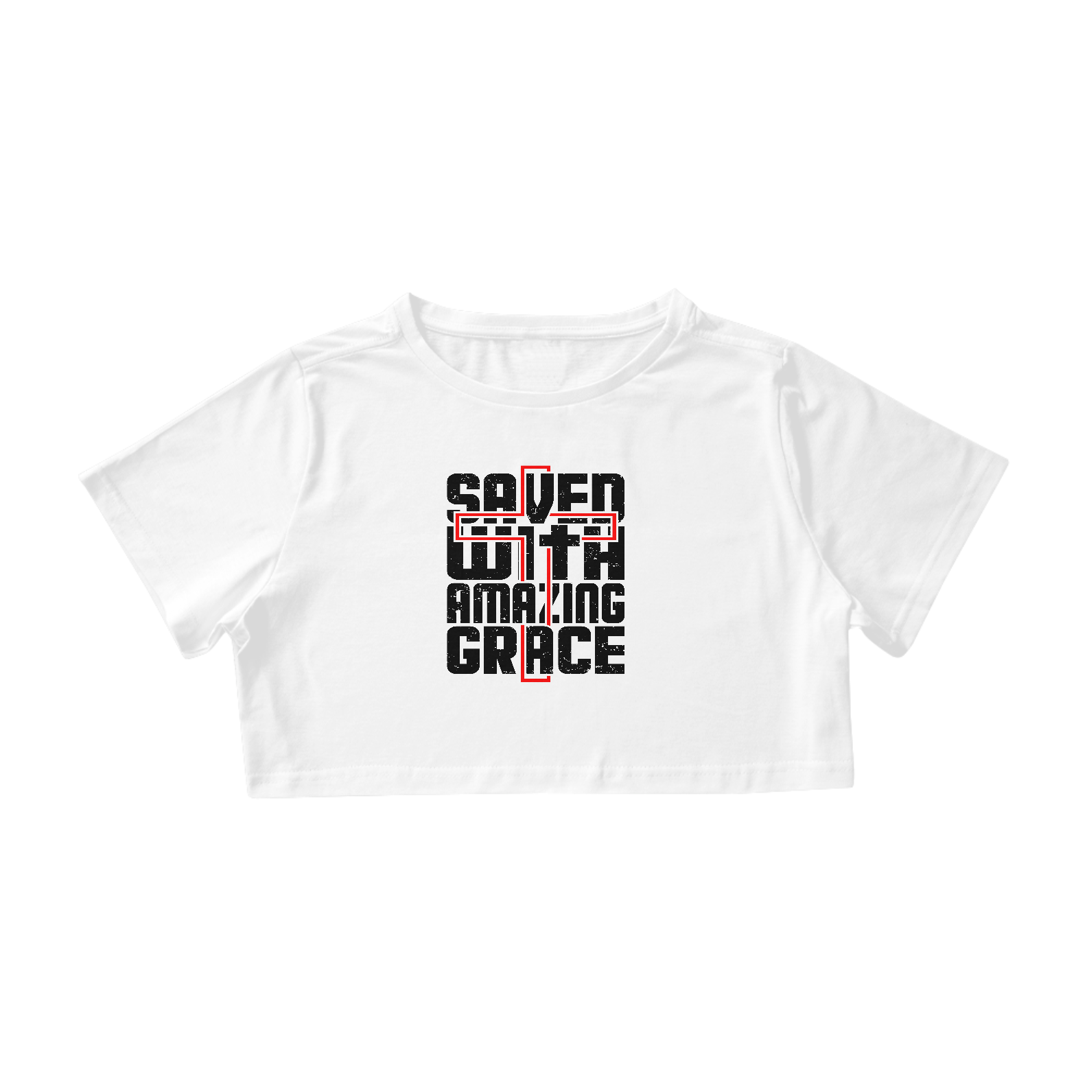 CAMISA CROPPED | SAVED WITH AMAZING GRACE