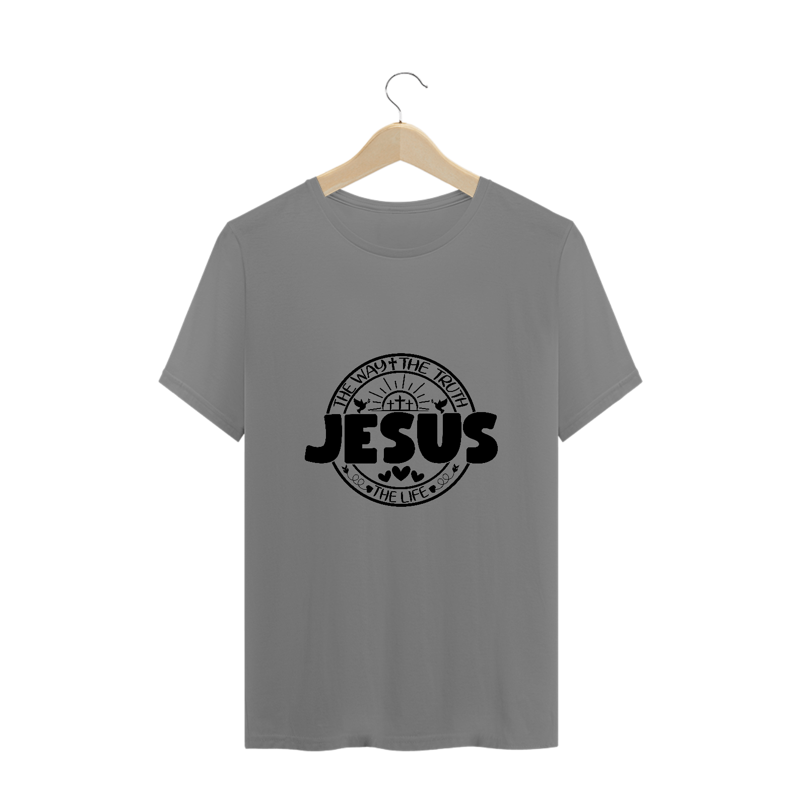 CAMISA PLUS SIZE | JESUS THE WAY + THE TRUTH + THE LIFE