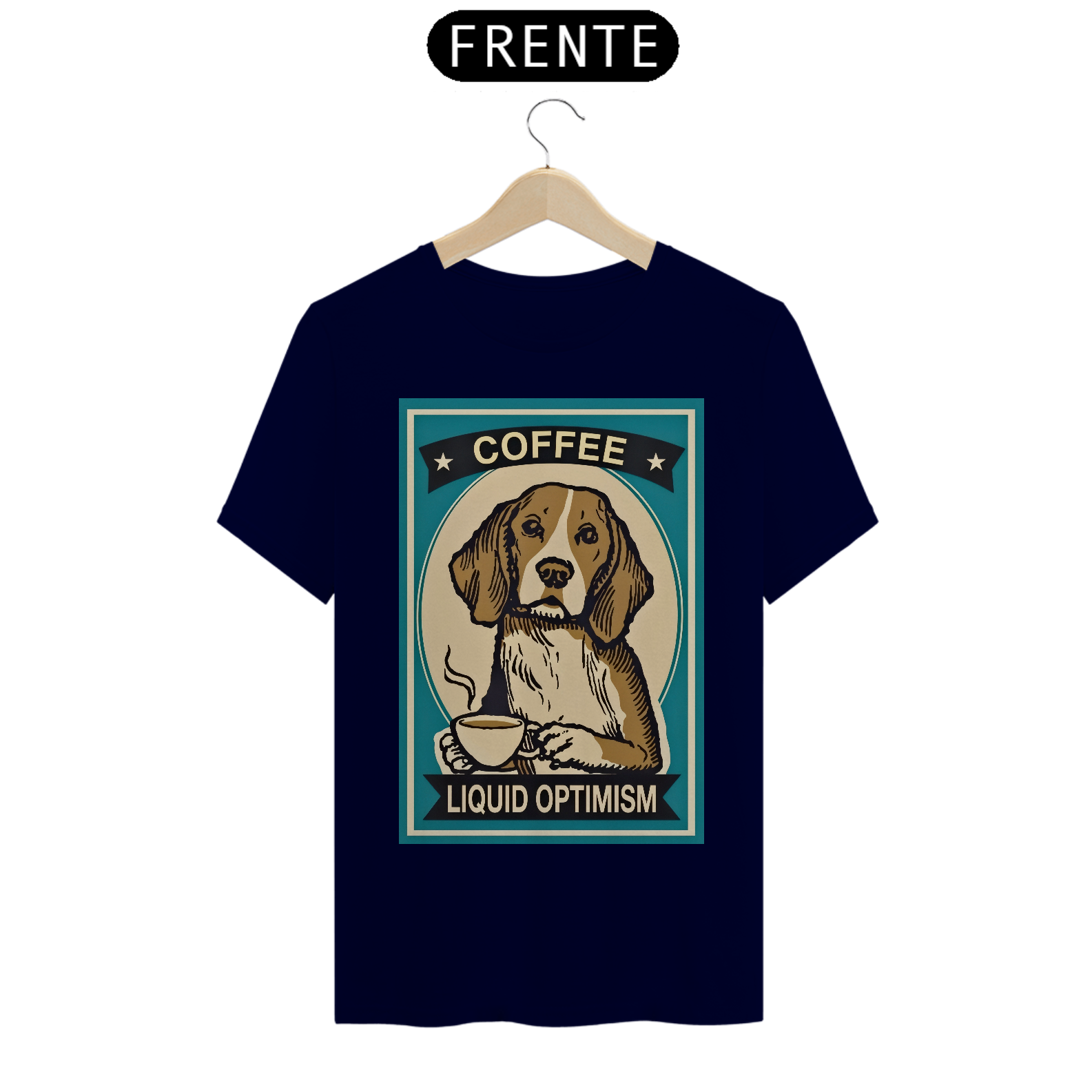 Camiseta Cachorro café