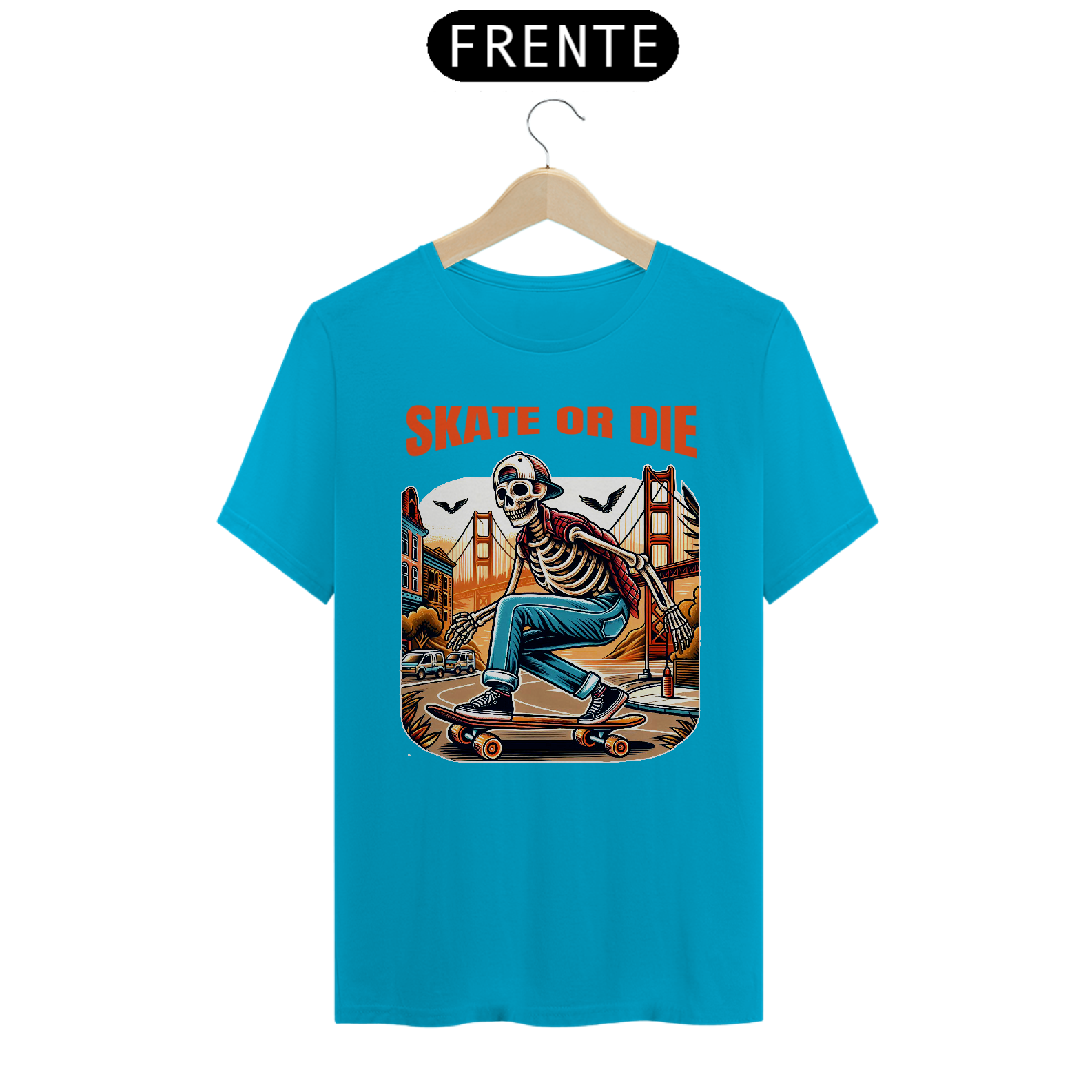 Camiseta Skate Skull