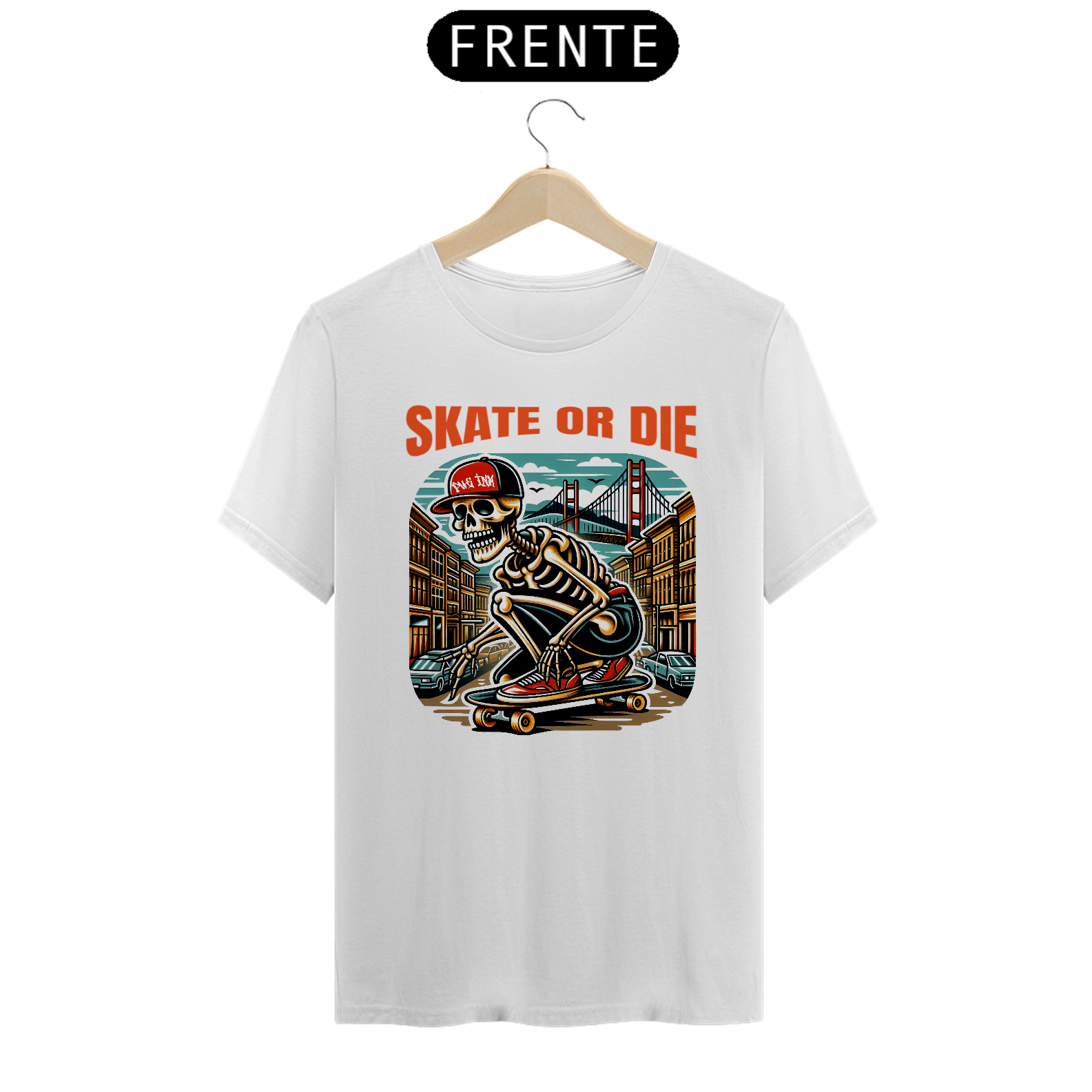 Camiseta Skate Skull