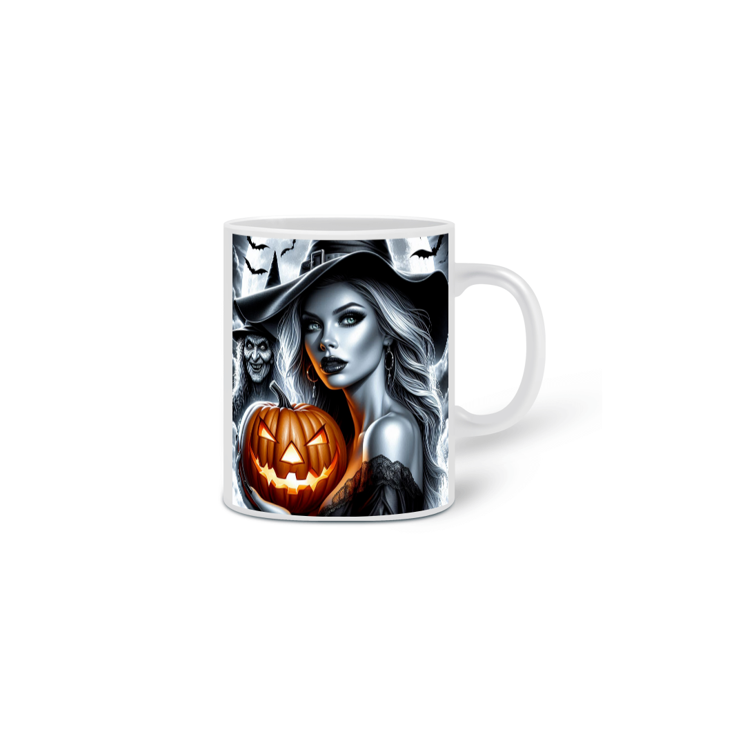 Caneca Bruxa Halloween