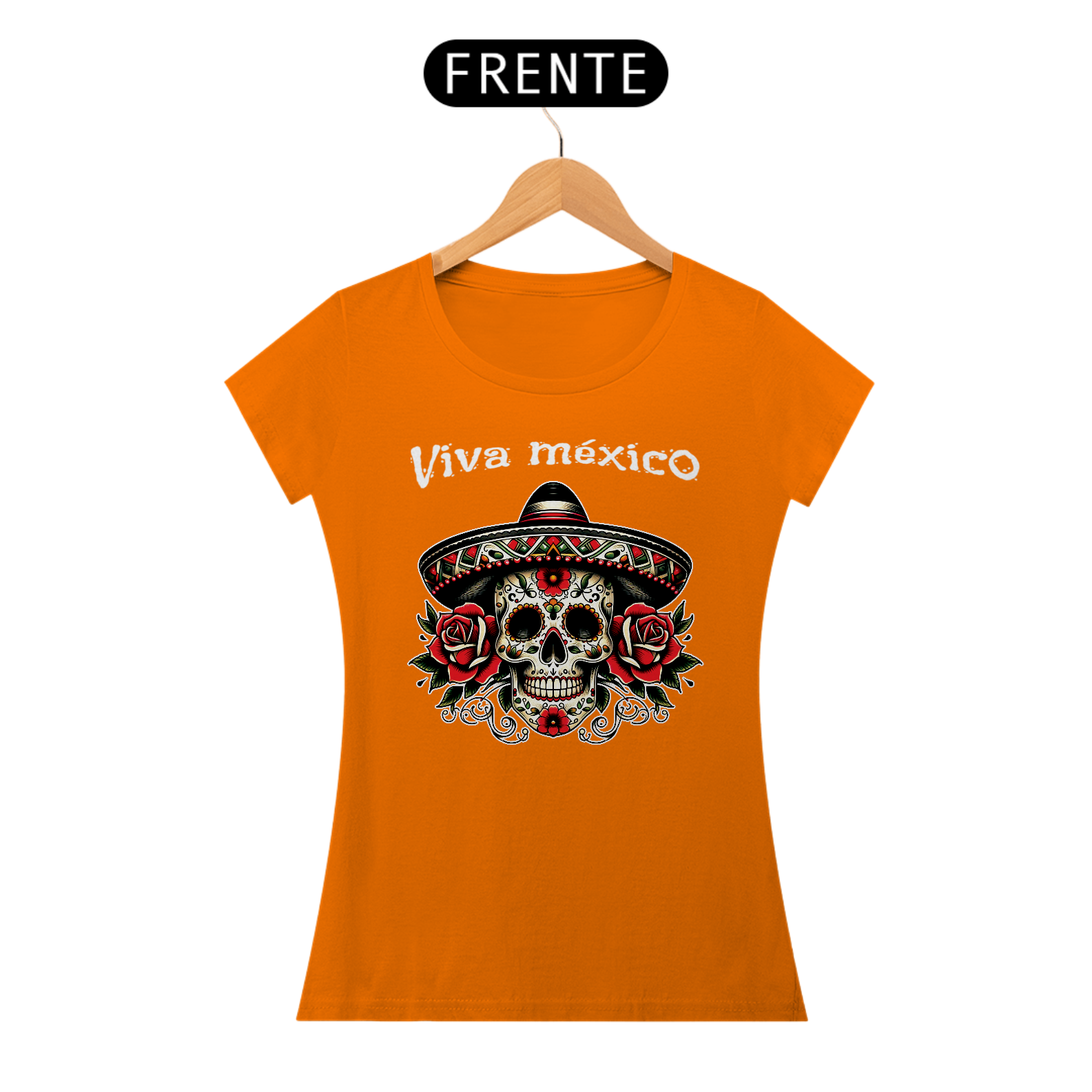 Baby Look Caveira Mexicana