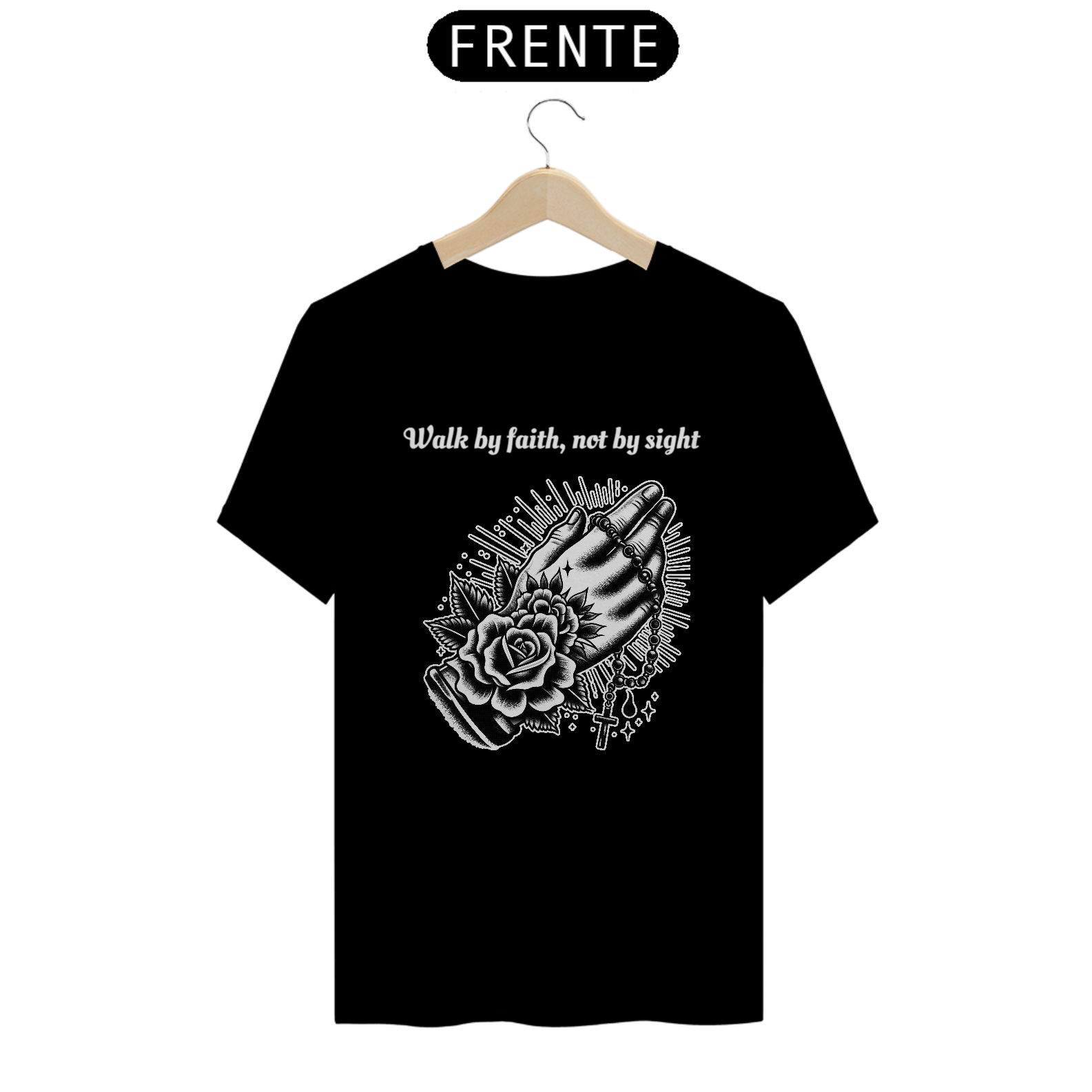 Camiseta mãos orando