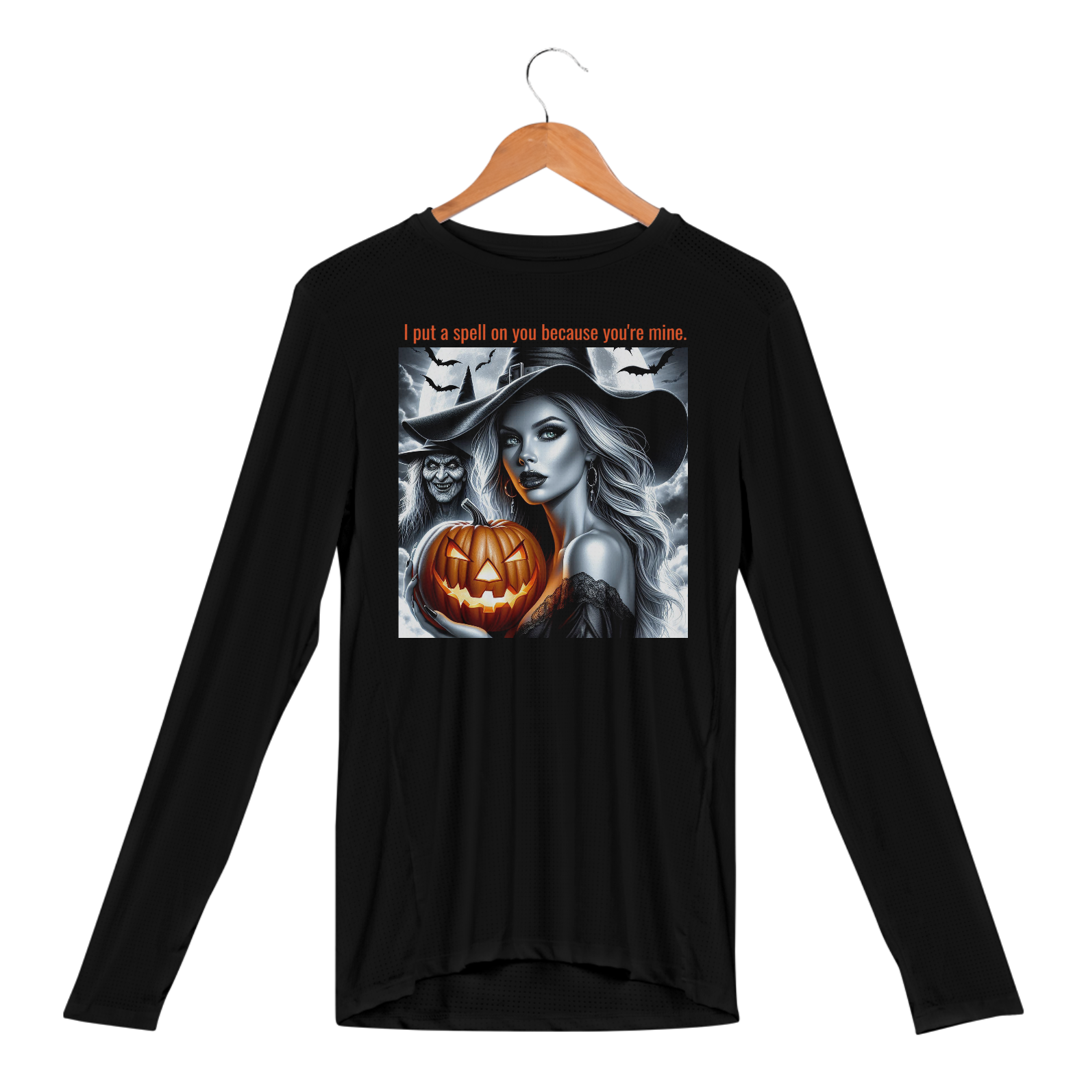 Camisa Manga Longa UV Bruxa Halloween