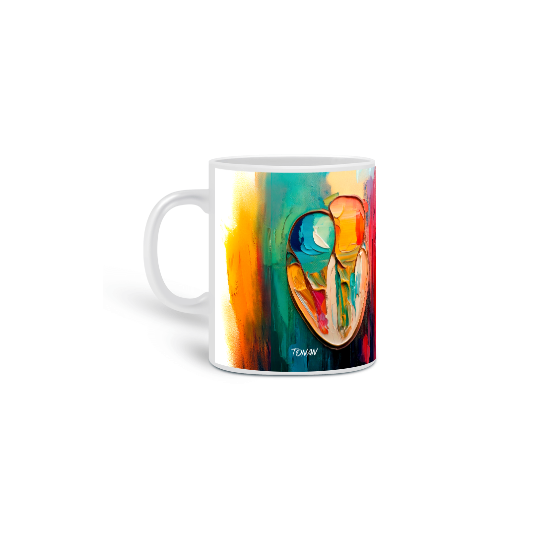 CANECA PARCERIA - CORAÇÃO QUATRO CÂMERAS 