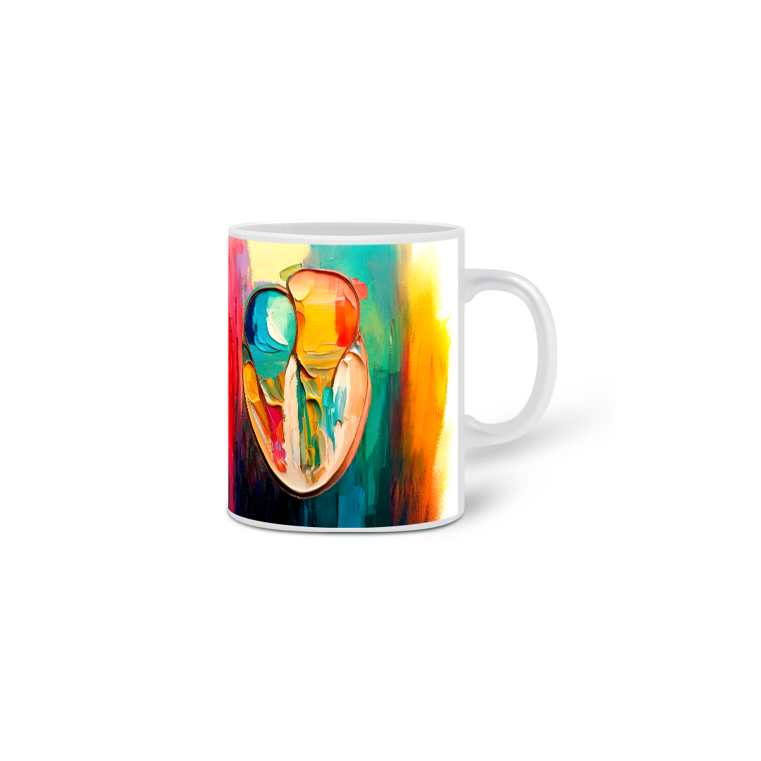 CANECA - CORAÇÃO QUATRO CÂMERAS