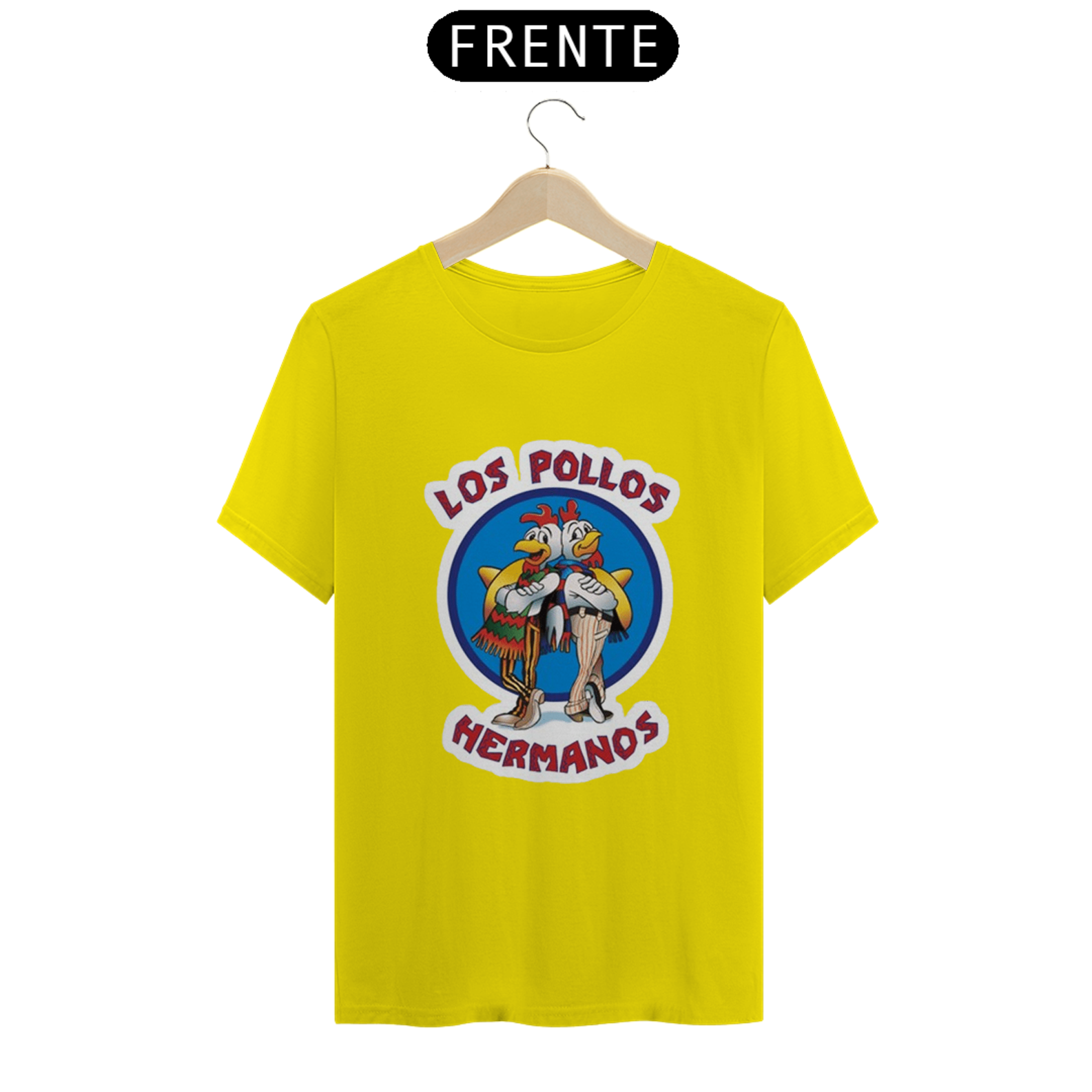 Camiseta Los Pollos Hermanos Amarela, Branca, Preta e Cinza - Breaking Bad