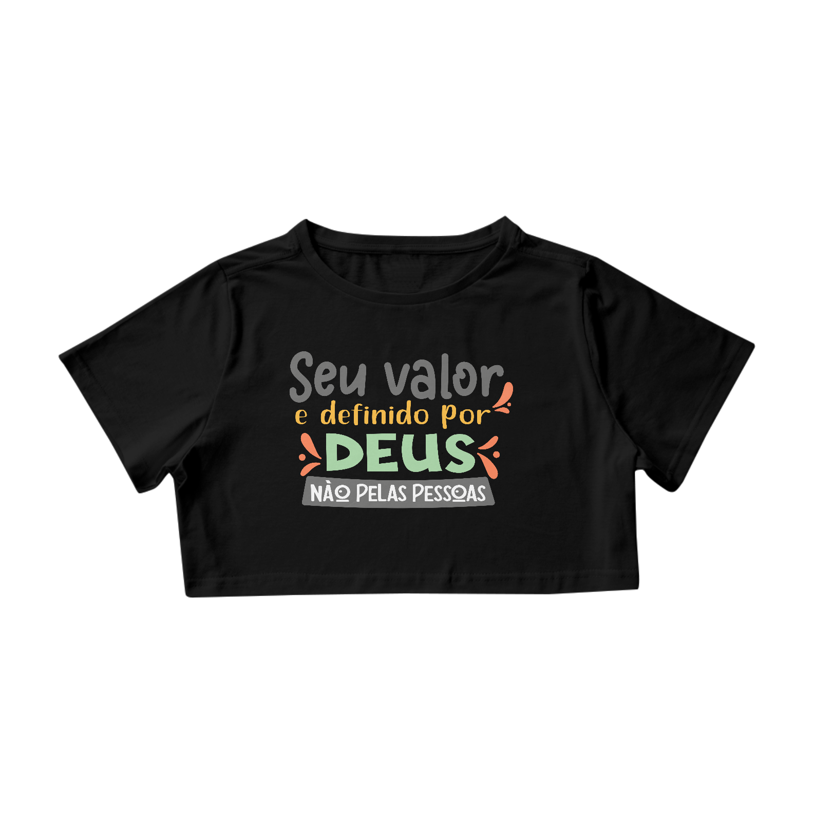 Camisa cropped frase