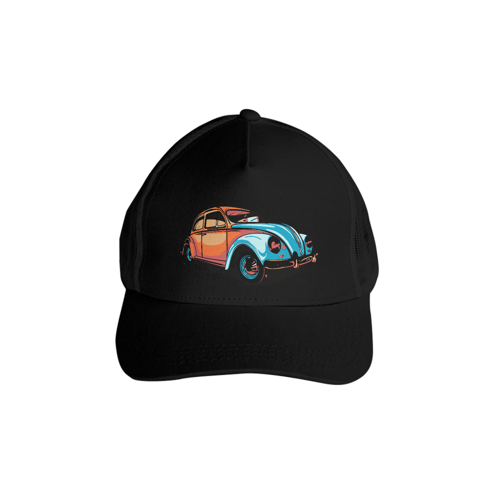 Boné americano com tela fusca