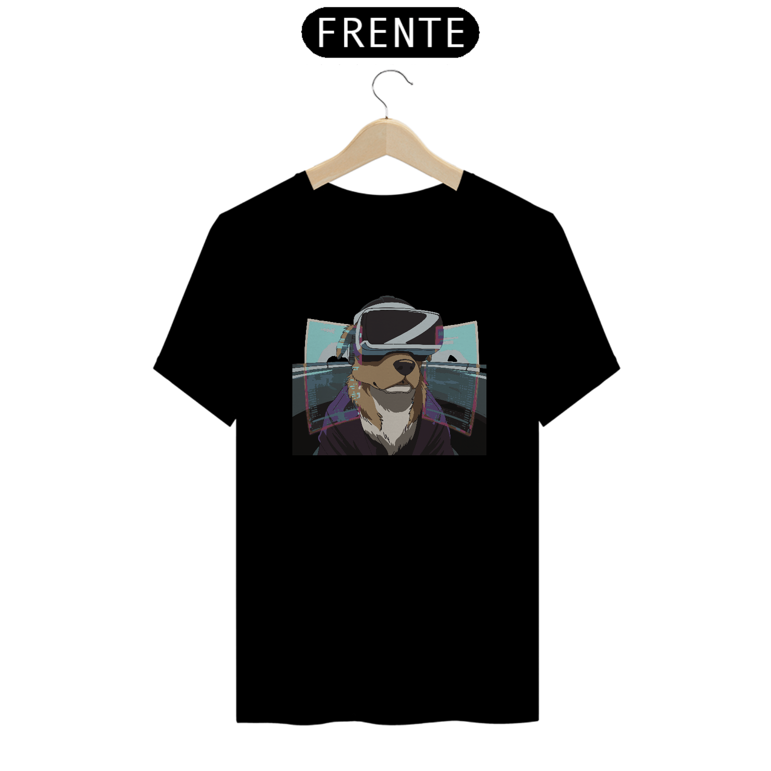 Camiseta quality cão anime