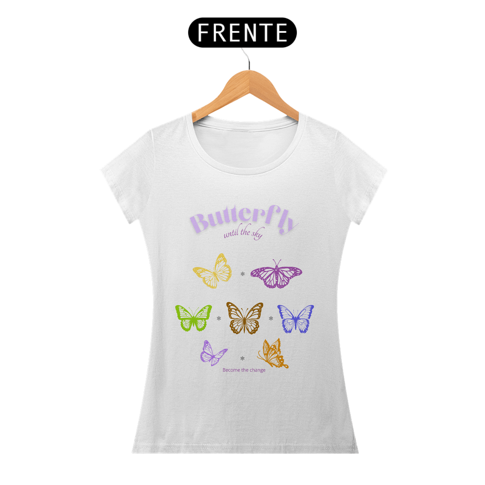 Camiseta Baby Long - Buttefly