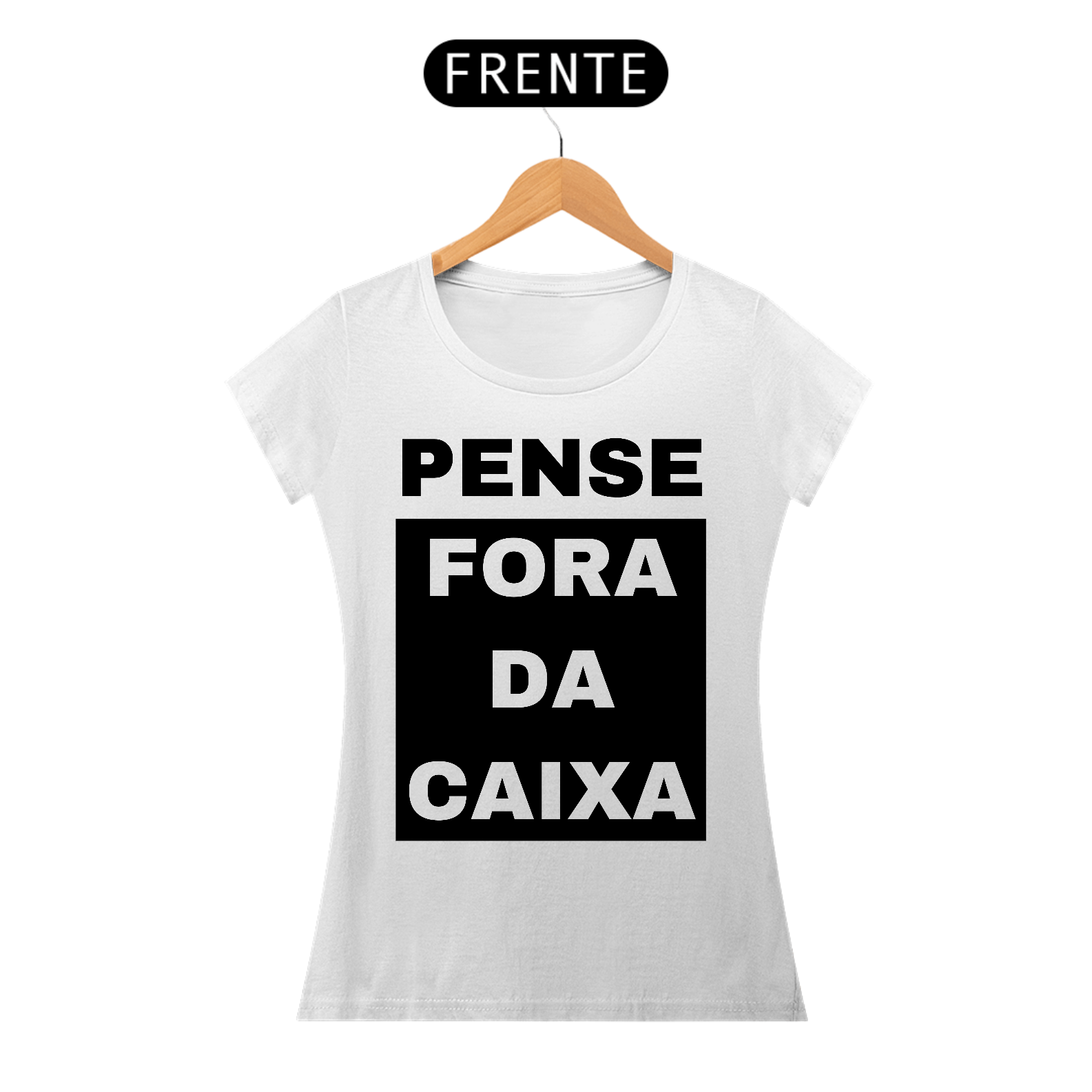 Camiseta Baby Long - Pense Fora da Caixa