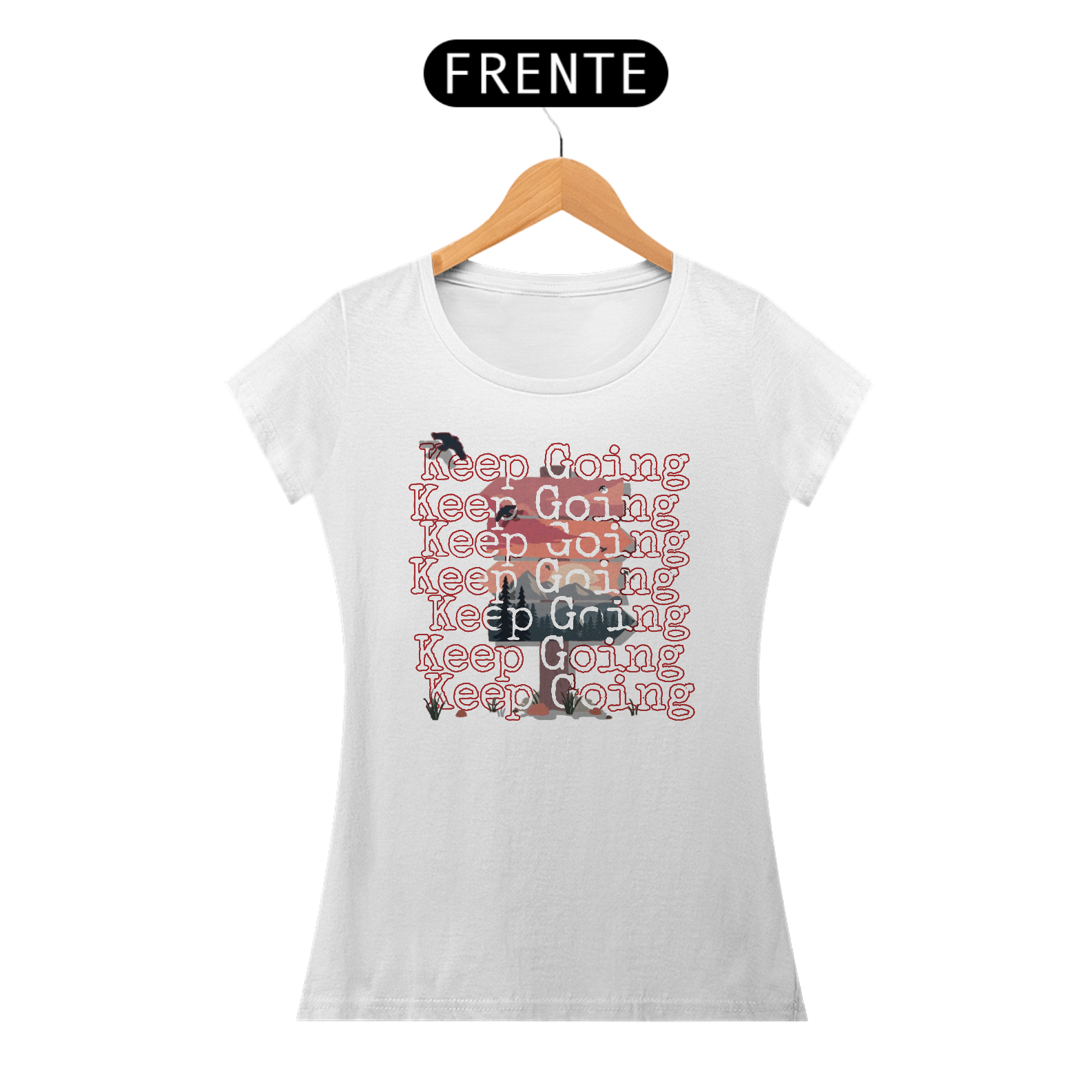 Camiseta Baby Long - Keep Going