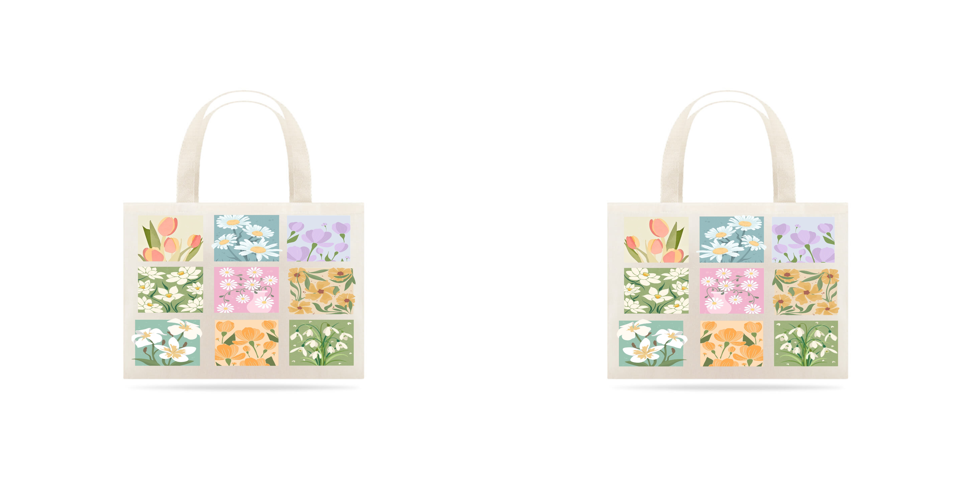 Ecobag - Garden Flowers 100% sustentável