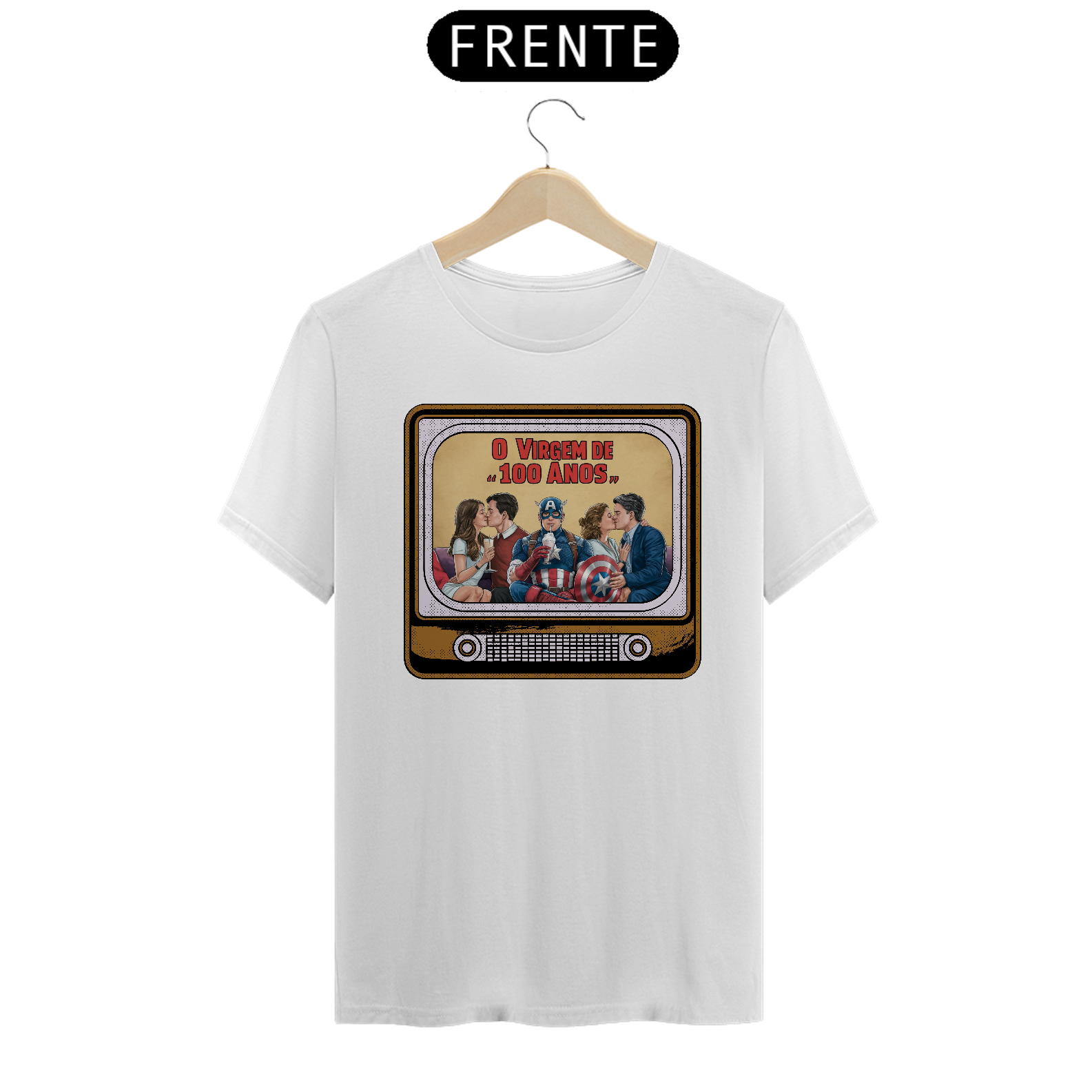 Camiseta Capitão América (O Virgem de 100 anos)