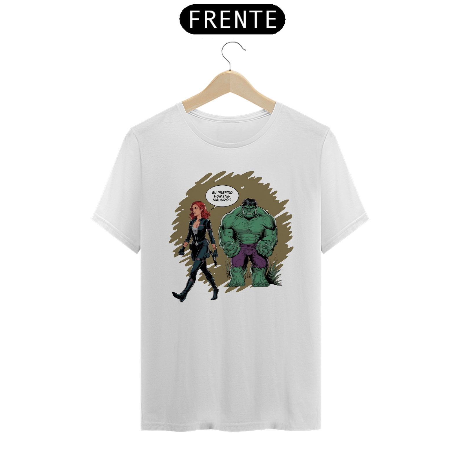 Camiseta Hulk (Prefiro homens maduros)
