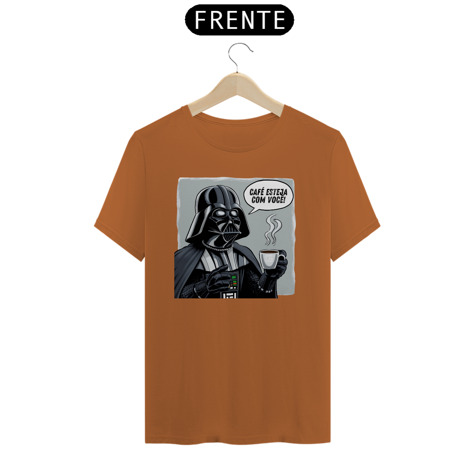 Camiseta Darth Vader - Café esteja com você