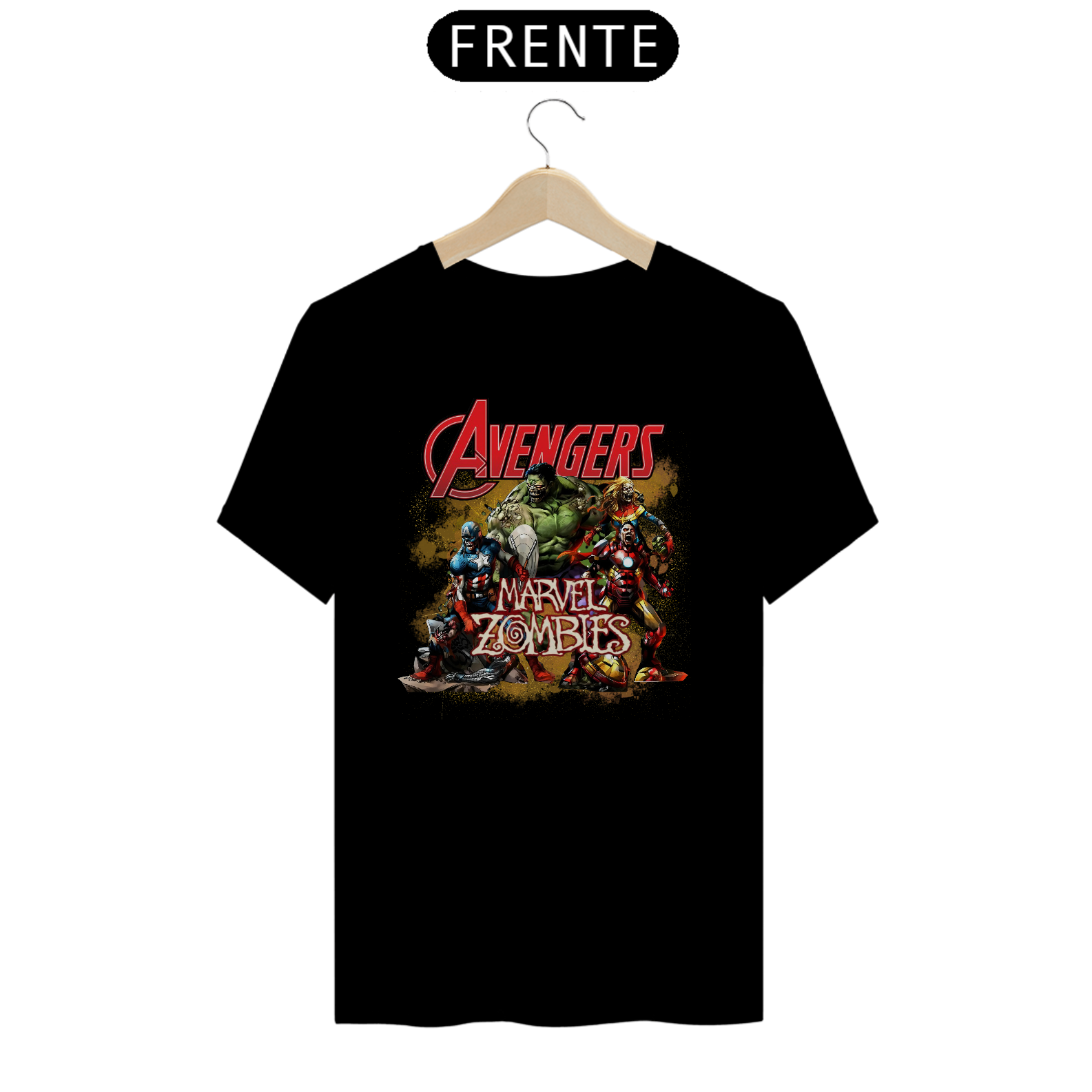 T-Shirt Vingadores Marvel Zombis